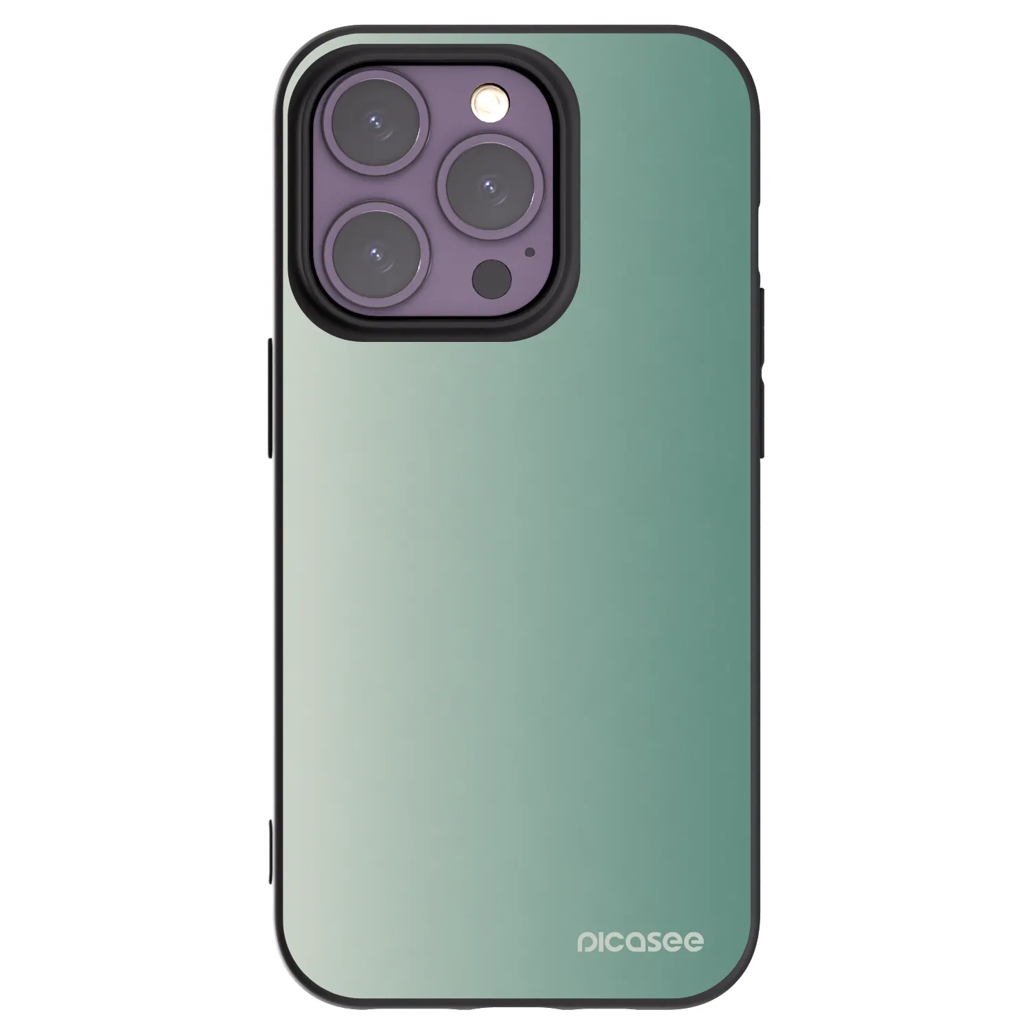 Picasee silikonski črni ovitek za Apple iPhone 14 Pro - Misty Sage