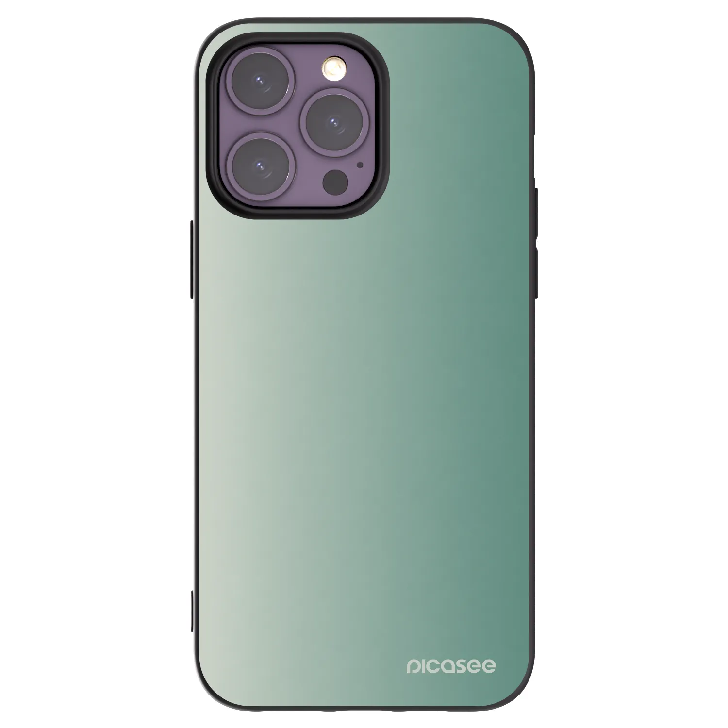 Picasee silikonski črni ovitek za Apple iPhone 14 Pro Max - Misty Sage