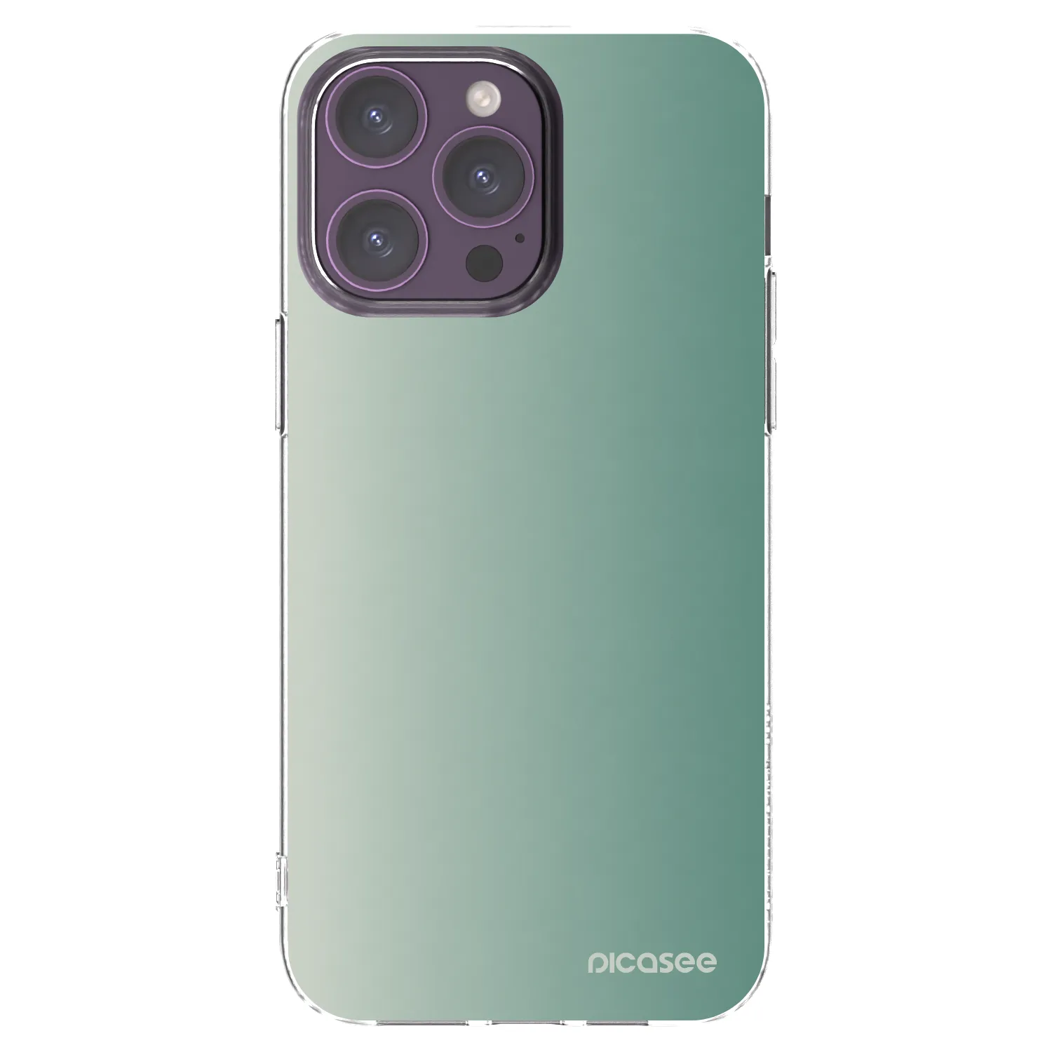 Picasee silikonski prozorni ovitek za Apple iPhone 14 Pro Max - Misty Sage