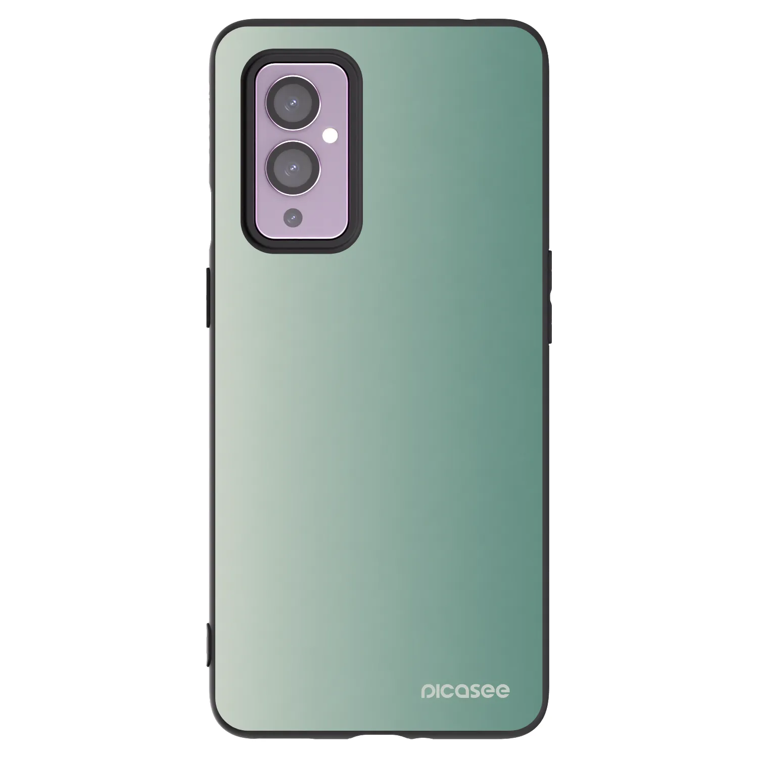 Picasee silikonski črni ovitek za OnePlus 9 - Misty Sage