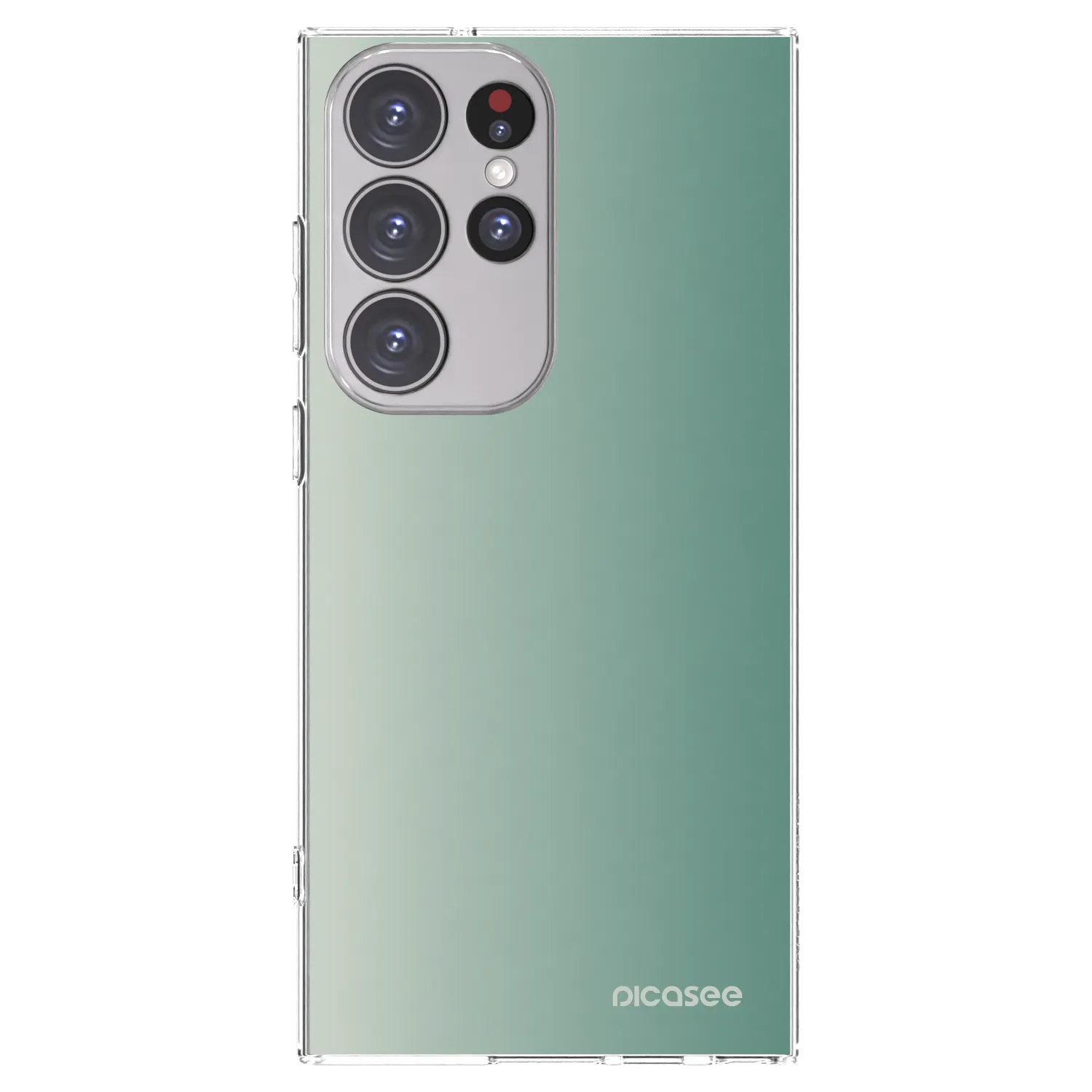 Picasee silikonski prozorni ovitek za Samsung Galaxy S23 Ultra 5G - Misty Sage
