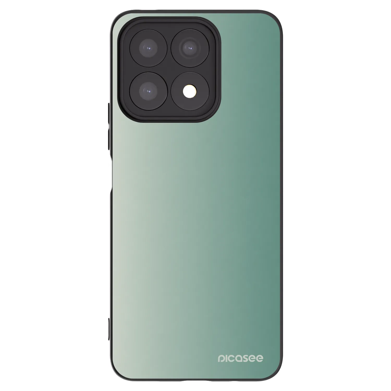 Picasee silikonski črni ovitek za Honor X8a - Misty Sage