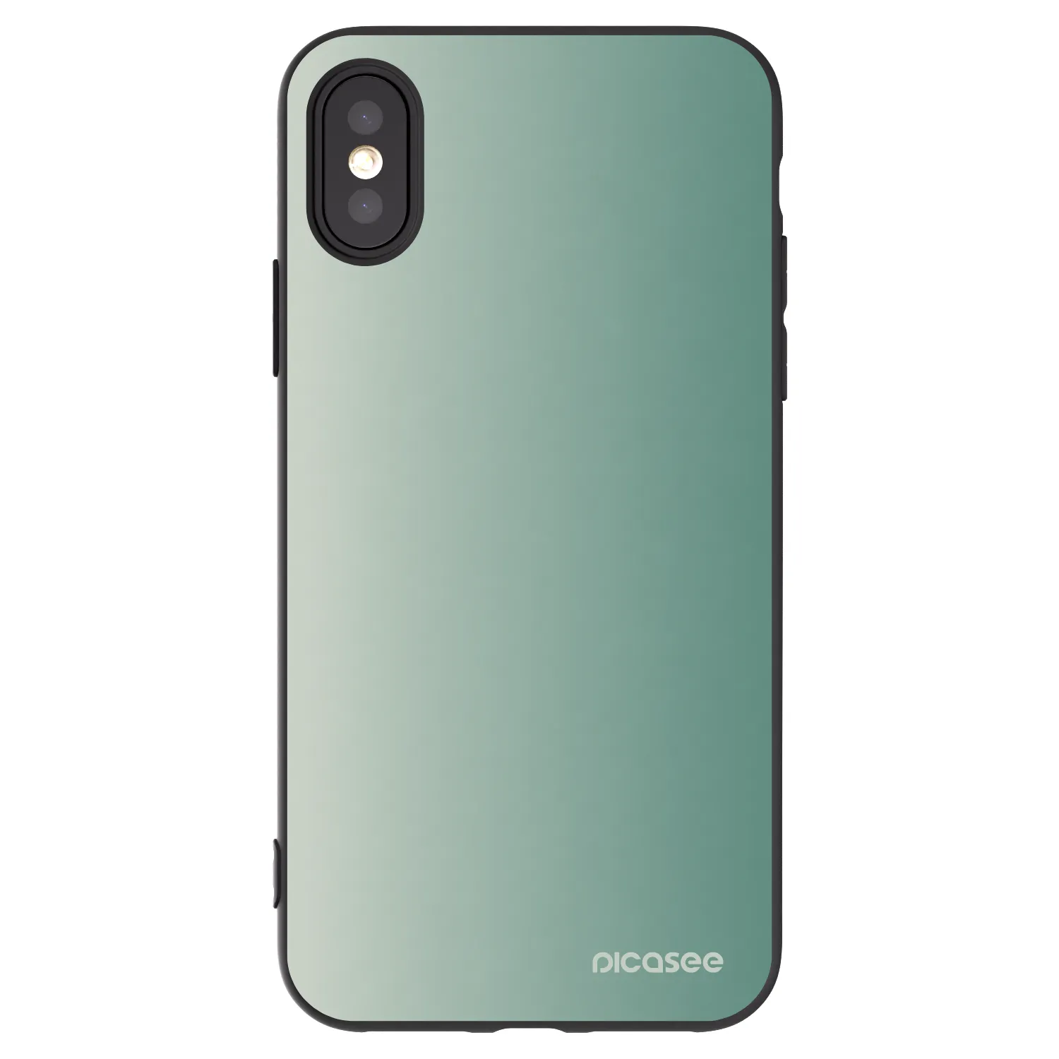 Picasee silikonski črni ovitek za Apple iPhone X/XS - Misty Sage