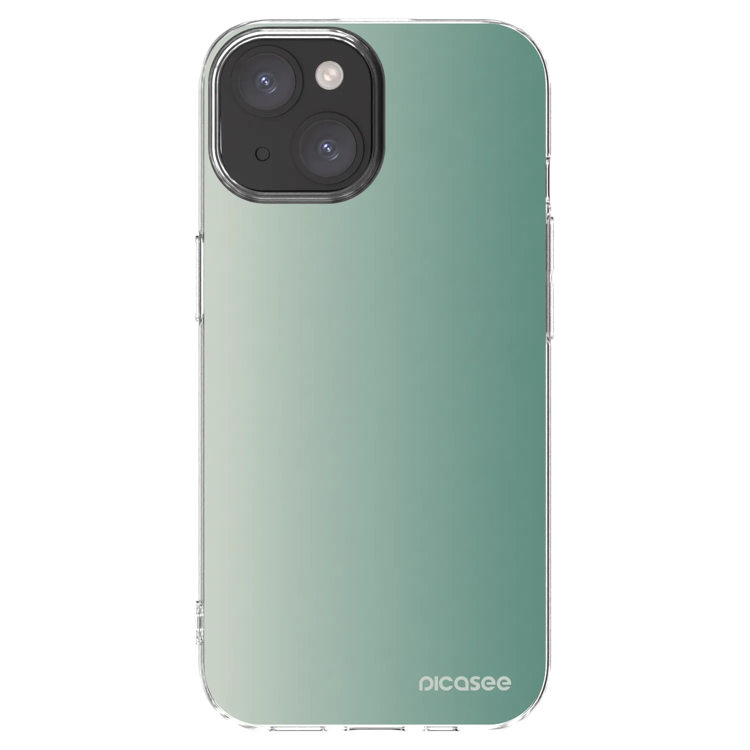 Picasee silikonski prozorni ovitek za Apple iPhone 15 - Misty Sage