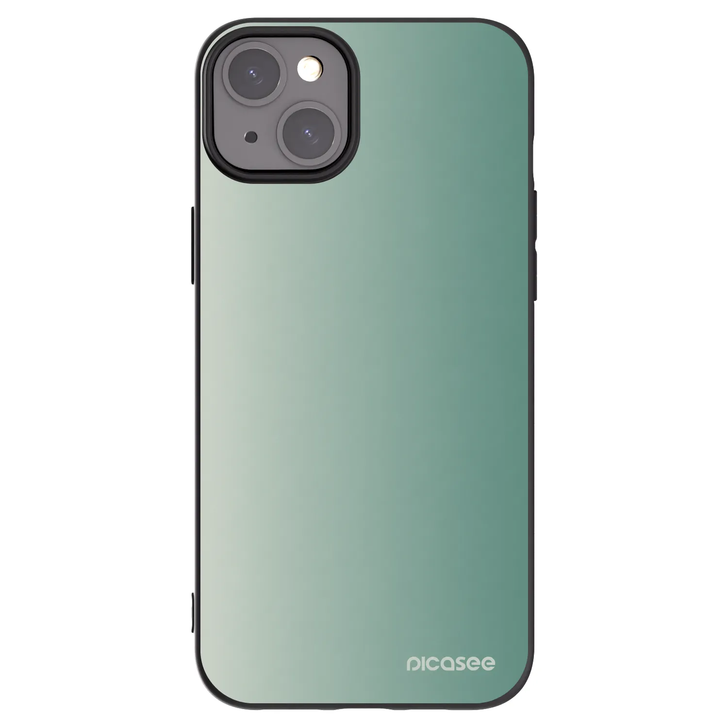 Picasee silikonski črni ovitek za Apple iPhone 15 Plus - Misty Sage