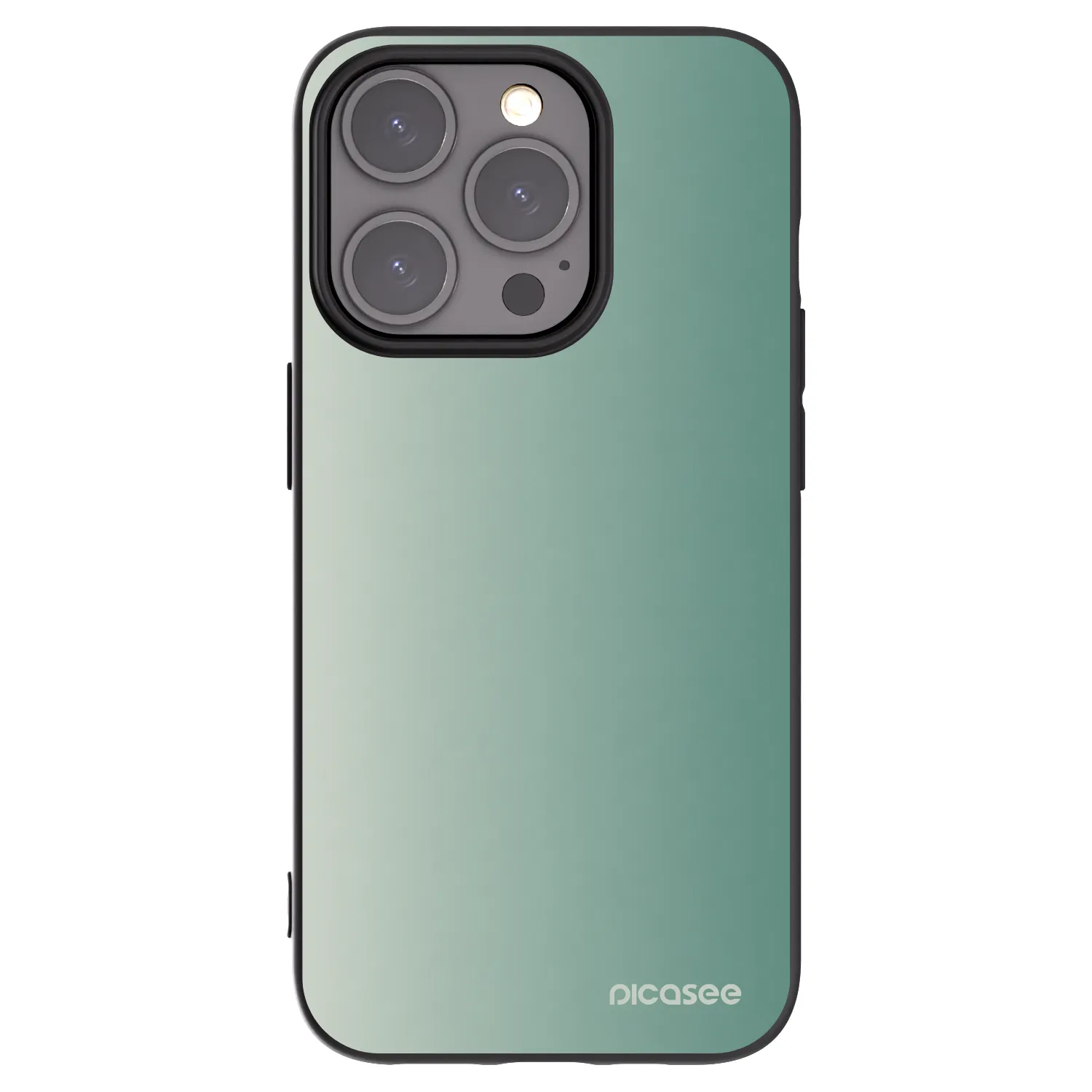 Picasee silikonski črni ovitek za Apple iPhone 15 Pro - Misty Sage