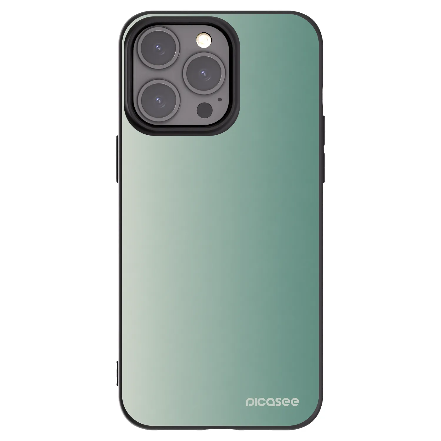 Picasee silikonski črni ovitek za Apple iPhone 15 Pro Max - Misty Sage