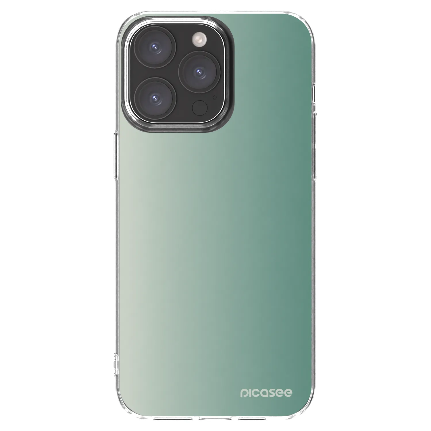 Picasee silikonski prozorni ovitek za Apple iPhone 15 Pro Max - Misty Sage
