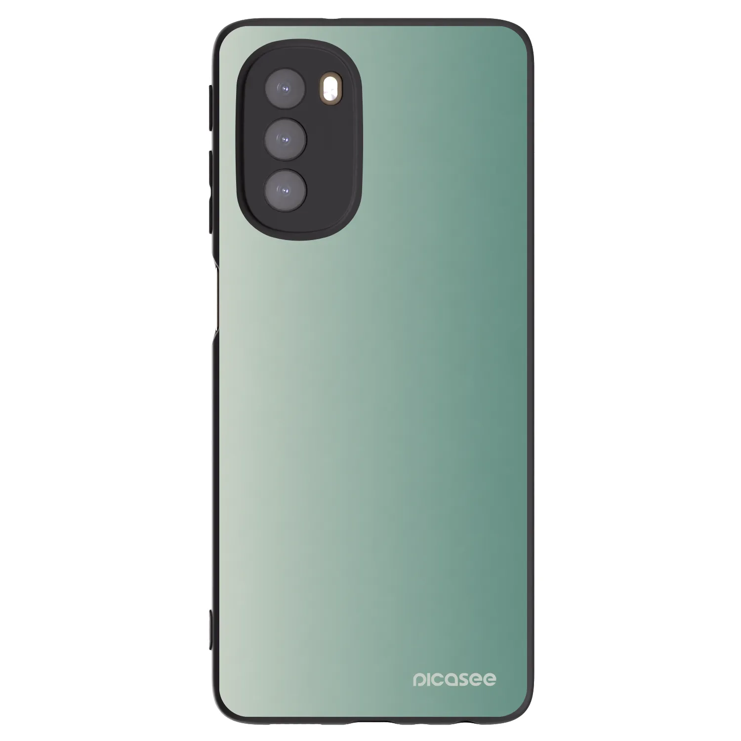 Picasee silikonski črni ovitek za Motorola Moto G51 - Misty Sage