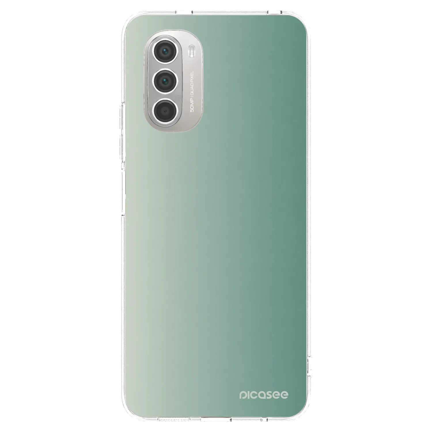 Picasee silikonski prozorni ovitek za Motorola Moto G51 - Misty Sage