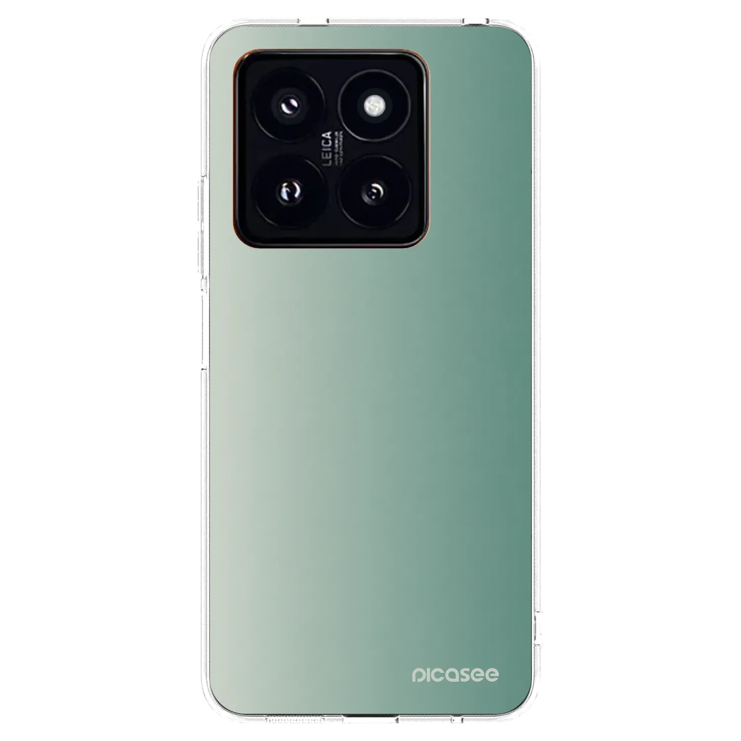 Picasee silikonski prozorni ovitek za Xiaomi 14 Pro - Misty Sage