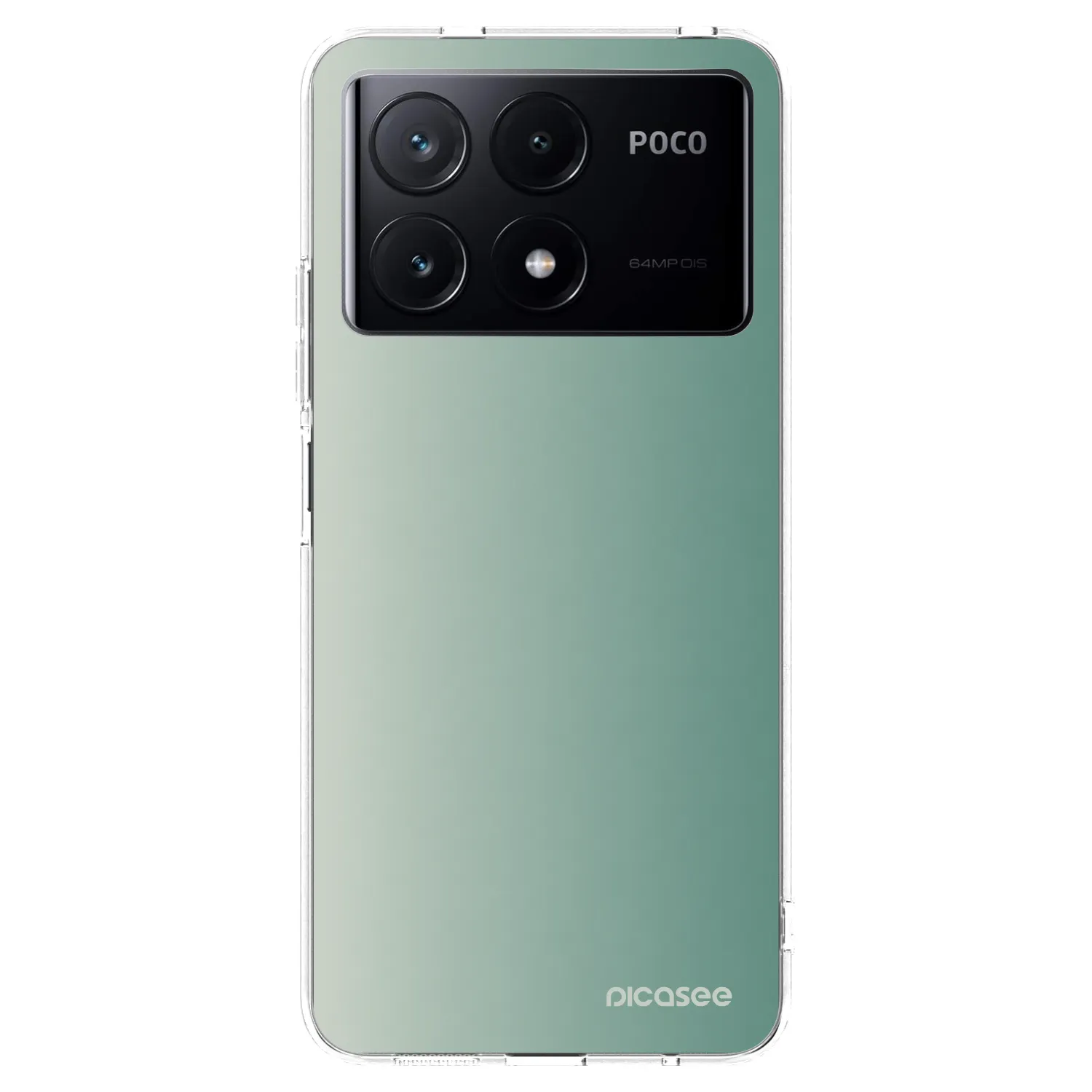 Picasee silikonski prozorni ovitek za Xiaomi Poco X6 Pro - Misty Sage