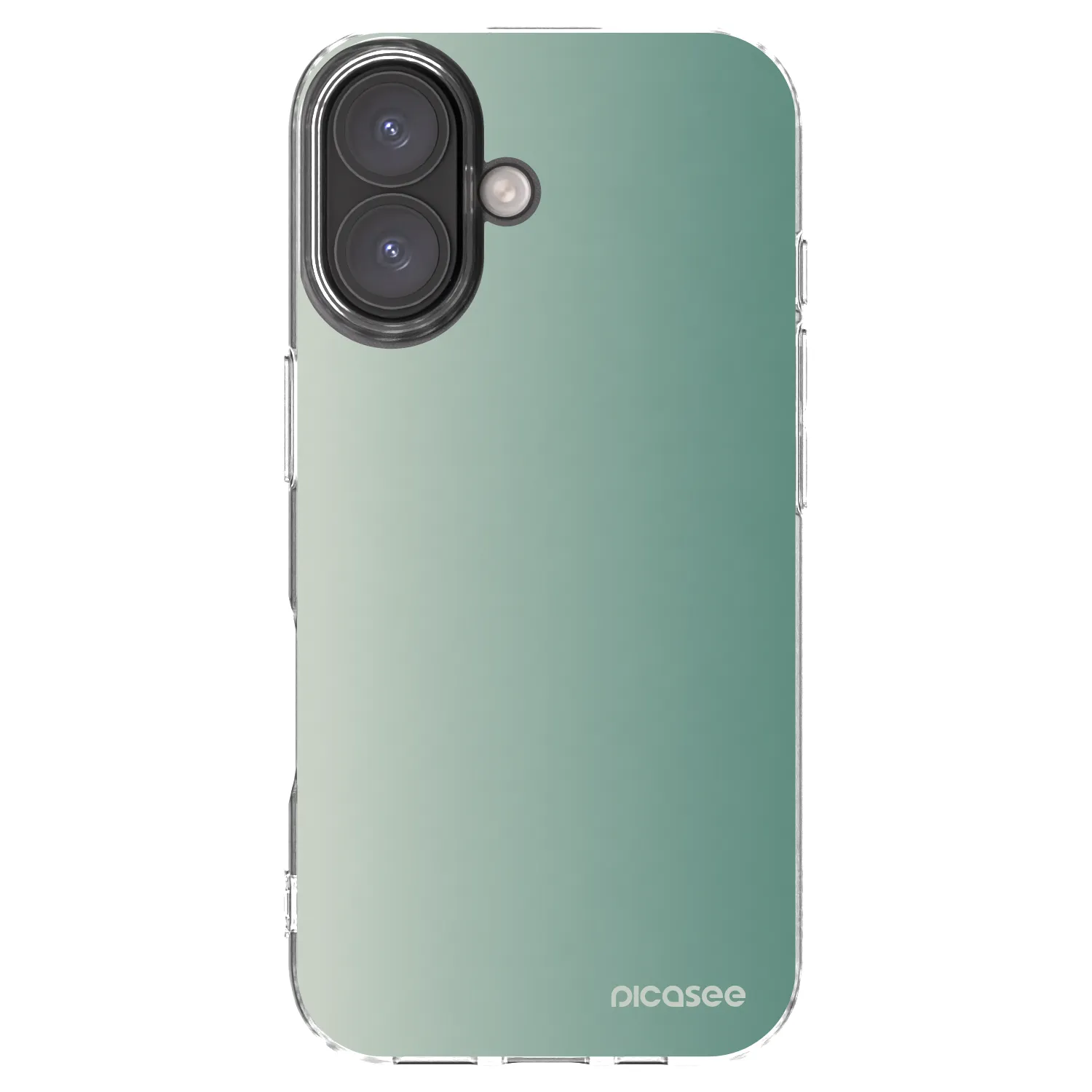 Picasee silikonski prozorni ovitek za Apple iPhone 16 - Misty Sage
