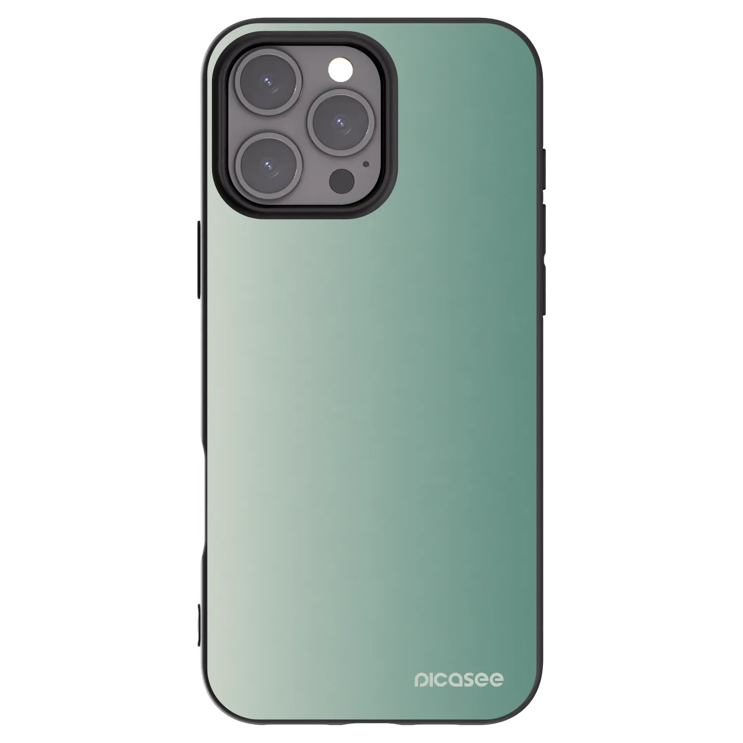 Picasee silikonski črni ovitek za Apple iPhone 16 Pro Max - Misty Sage