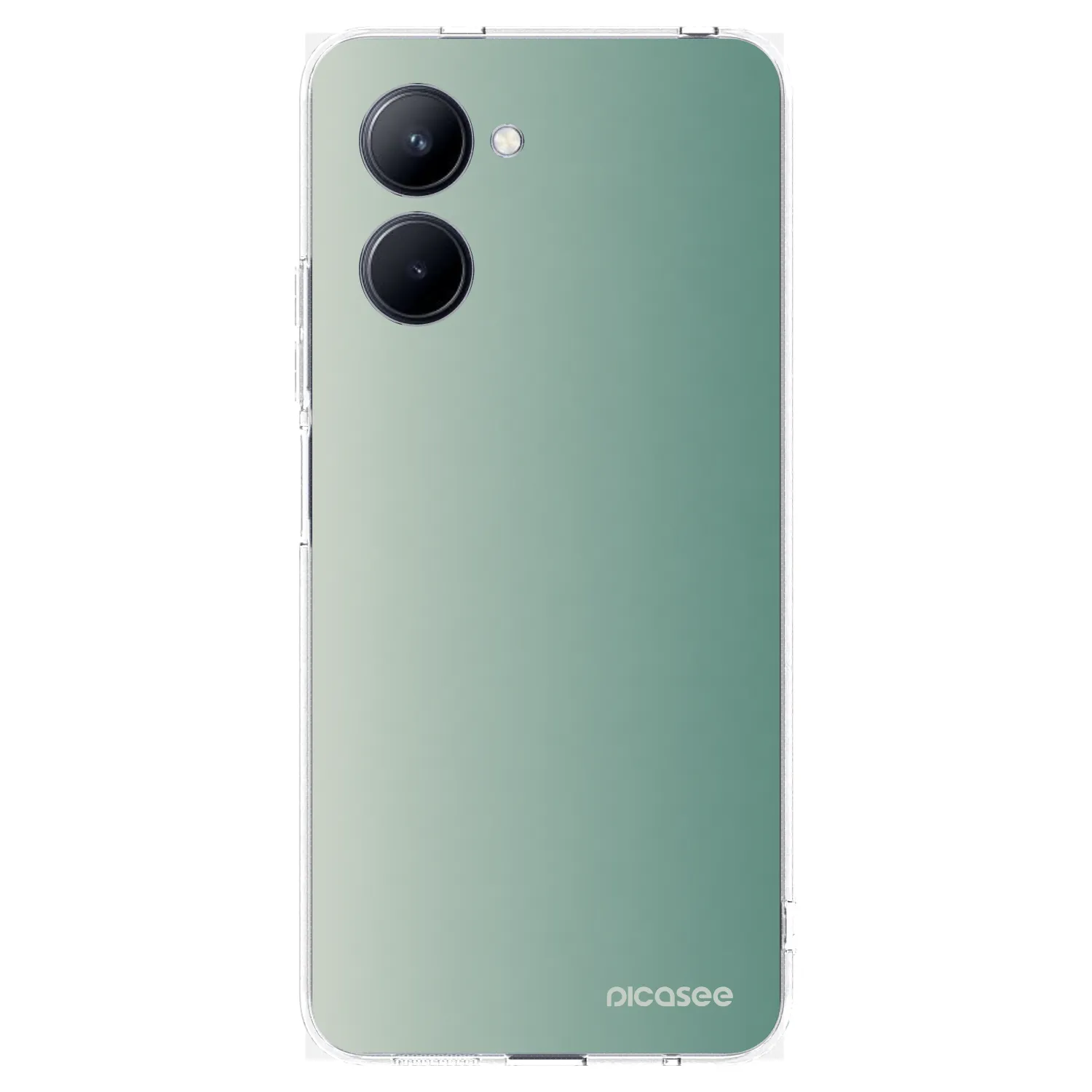 Picasee silikonski prozorni ovitek za Realme C33 (2023) - Misty Sage