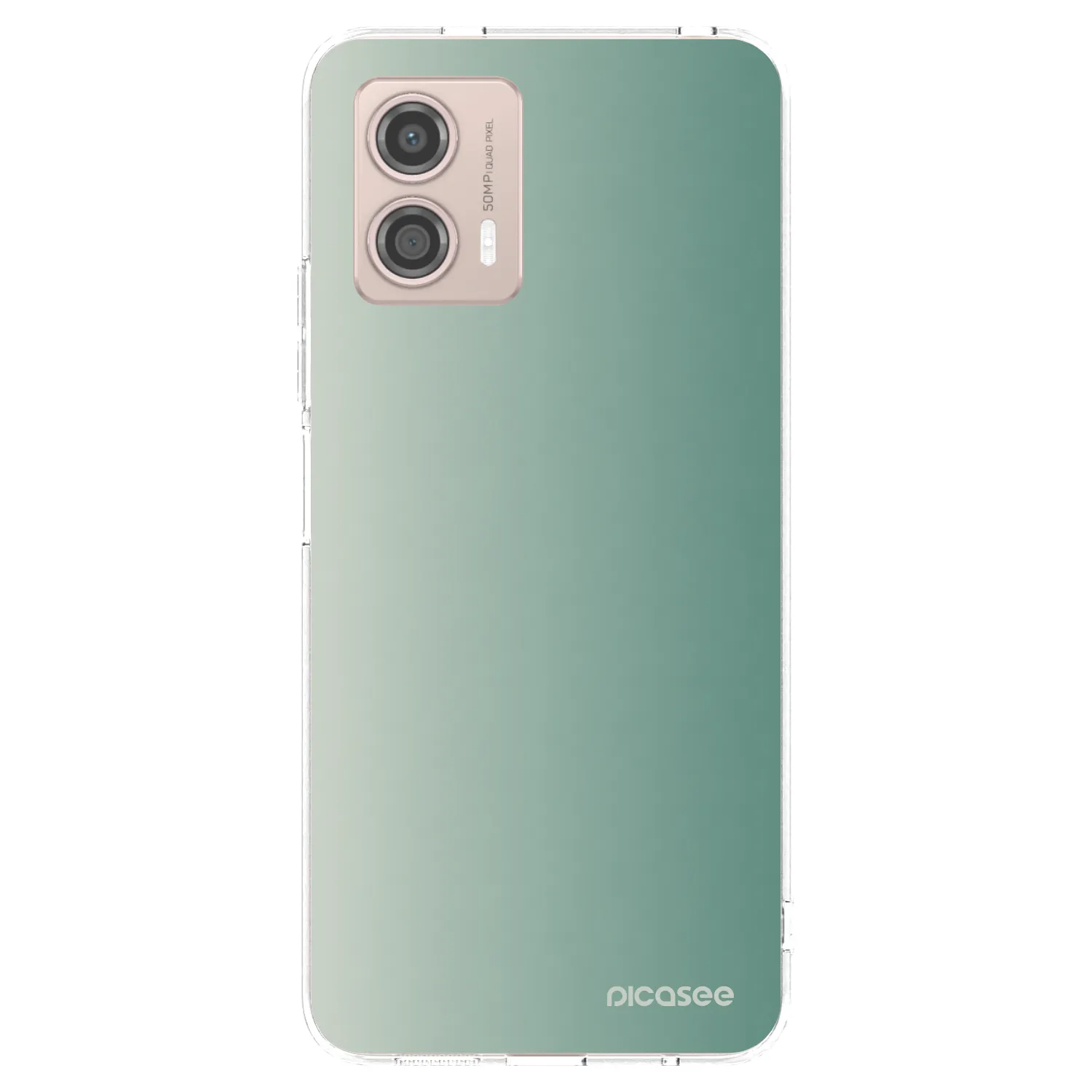 Picasee silikonski prozorni ovitek za Motorola Moto G53 5G - Misty Sage