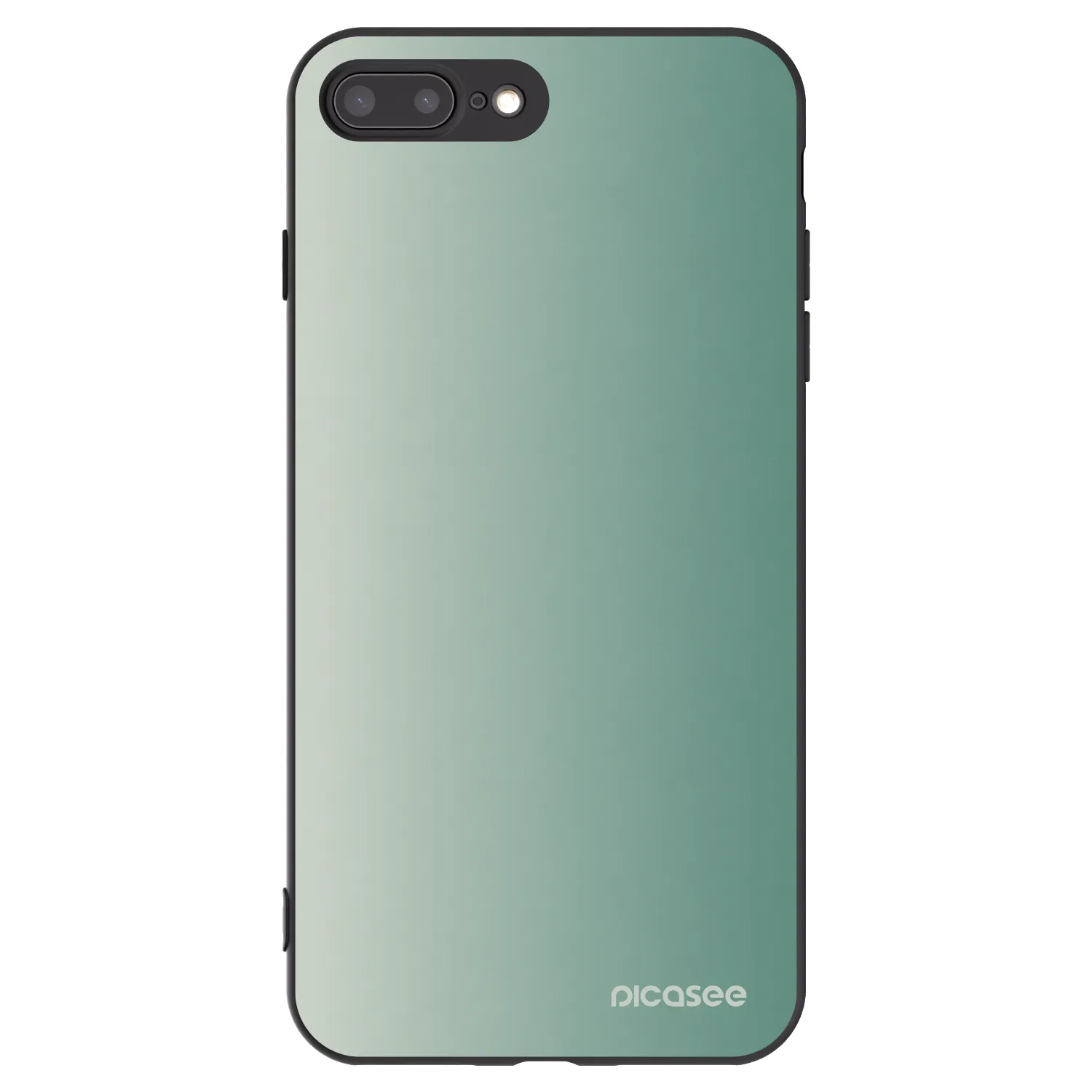 Picasee silikonski črni ovitek za Apple iPhone 8 Plus - Misty Sage