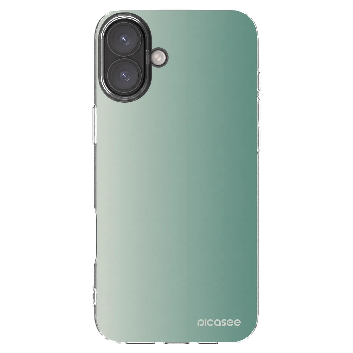 Picasee silikonski prozorni ovitek za Apple iPhone 16 Plus - Misty Sage