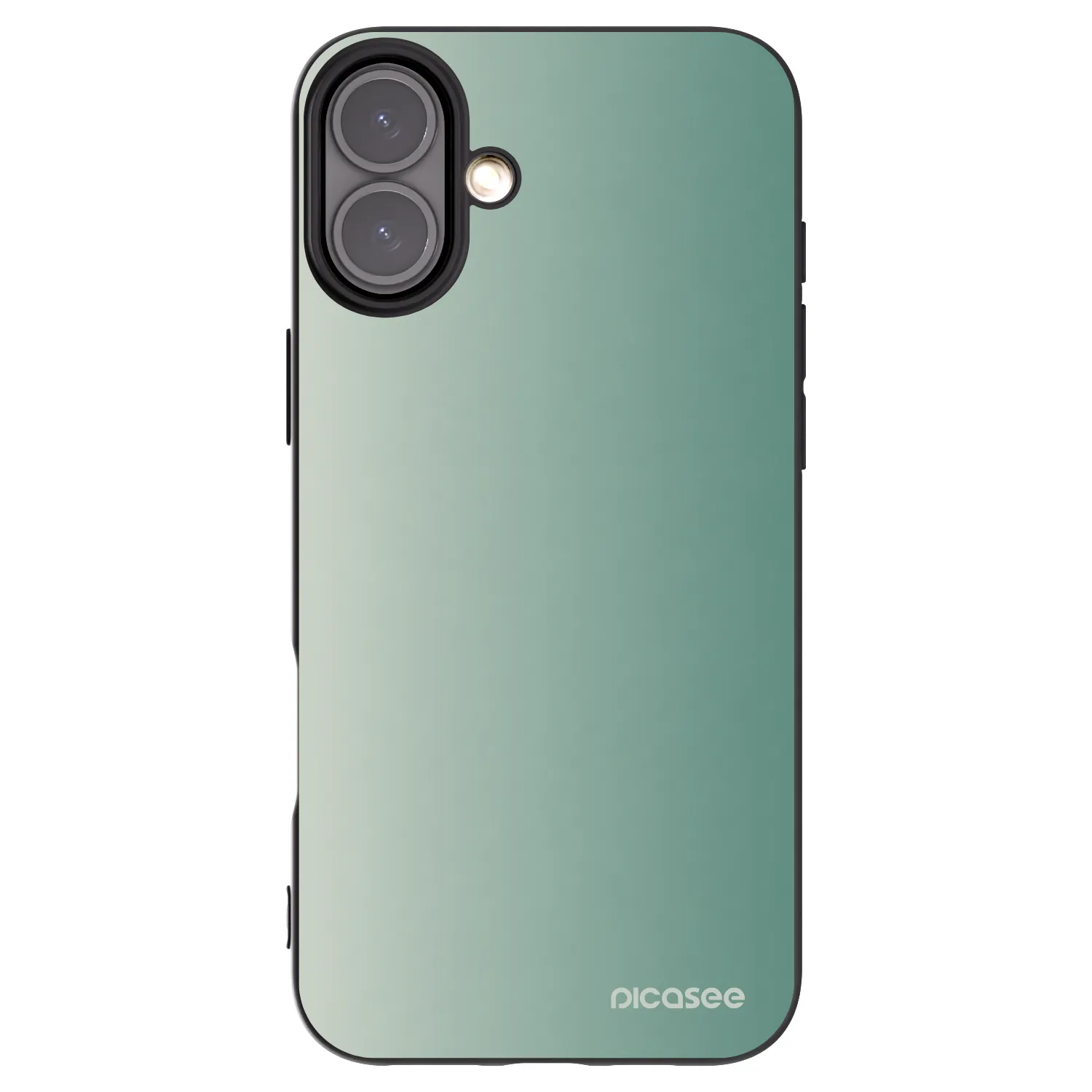 Picasee silikonski črni ovitek za Apple iPhone 16 Plus - Misty Sage