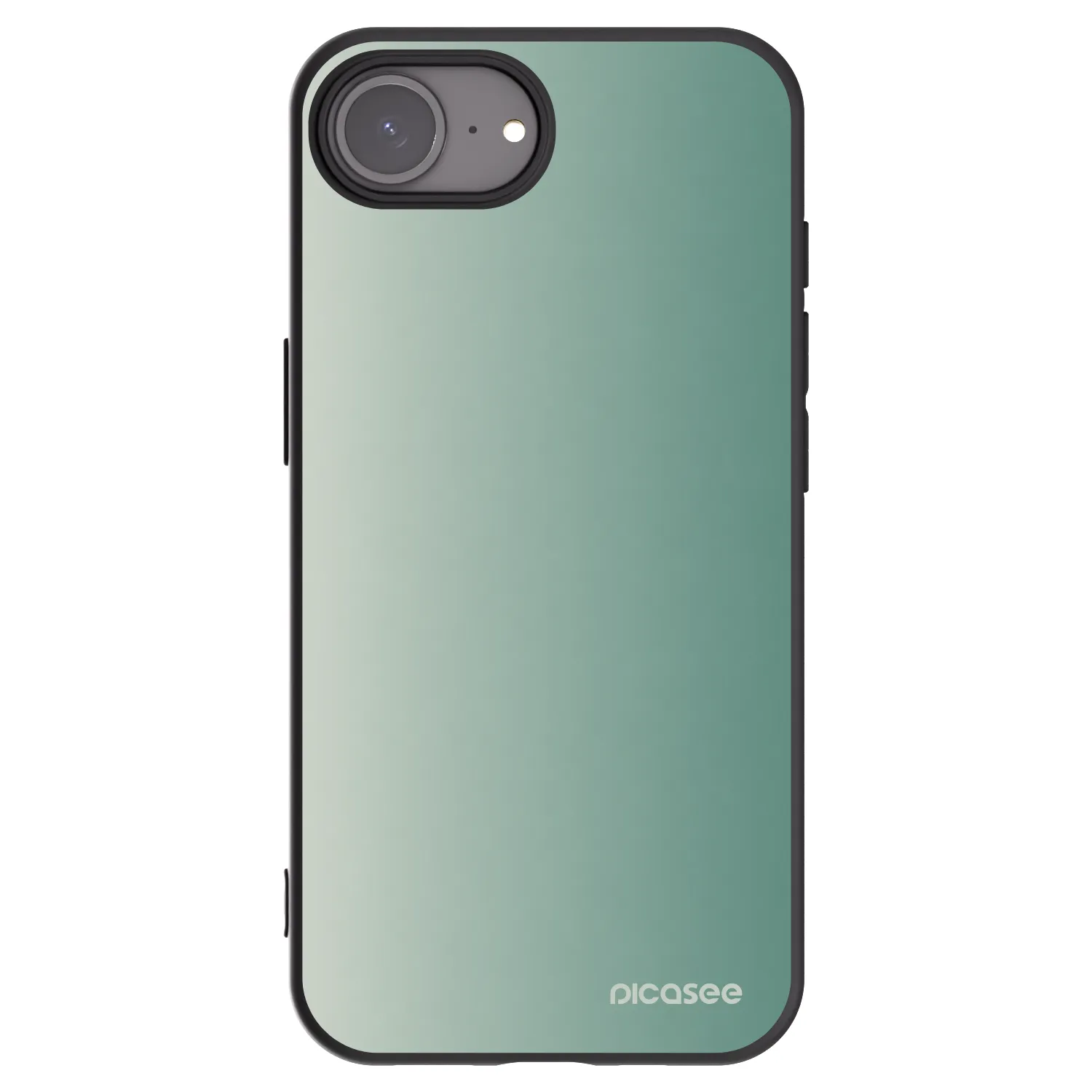 Picasee silikonski črni ovitek za Apple iPhone 16e - Misty Sage