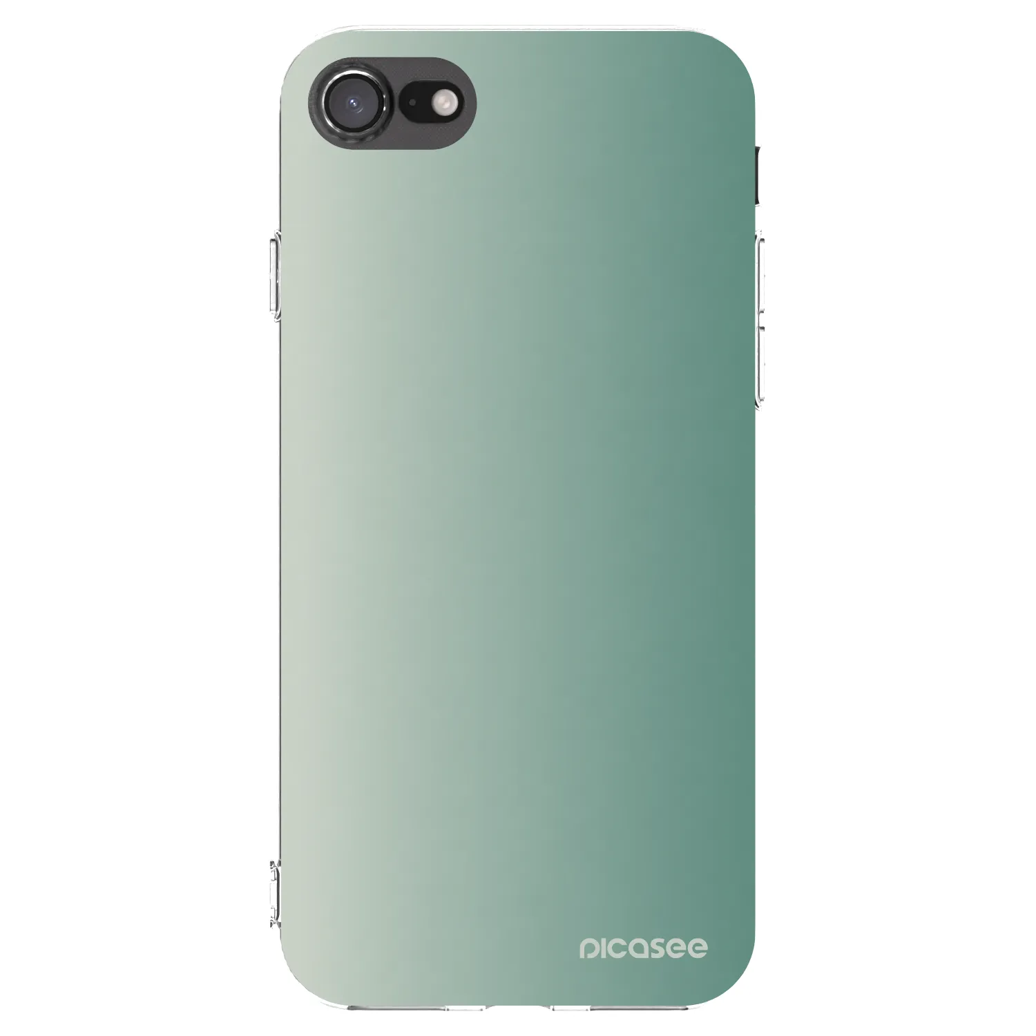 Picasee silikonski prozorni ovitek za Apple iPhone 7 - Misty Sage