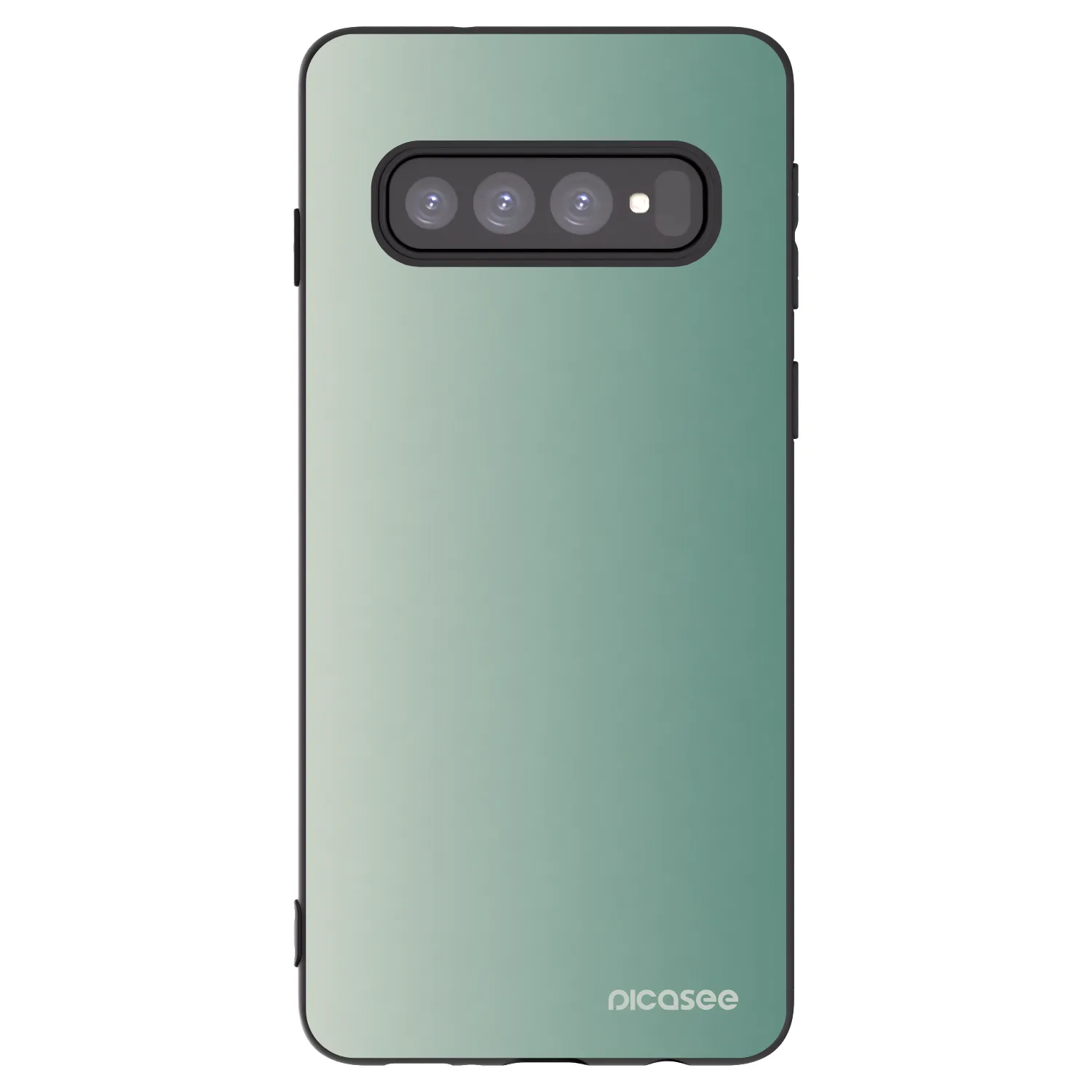 Picasee silikonski črni ovitek za Samsung Galaxy S10 G973 - Misty Sage