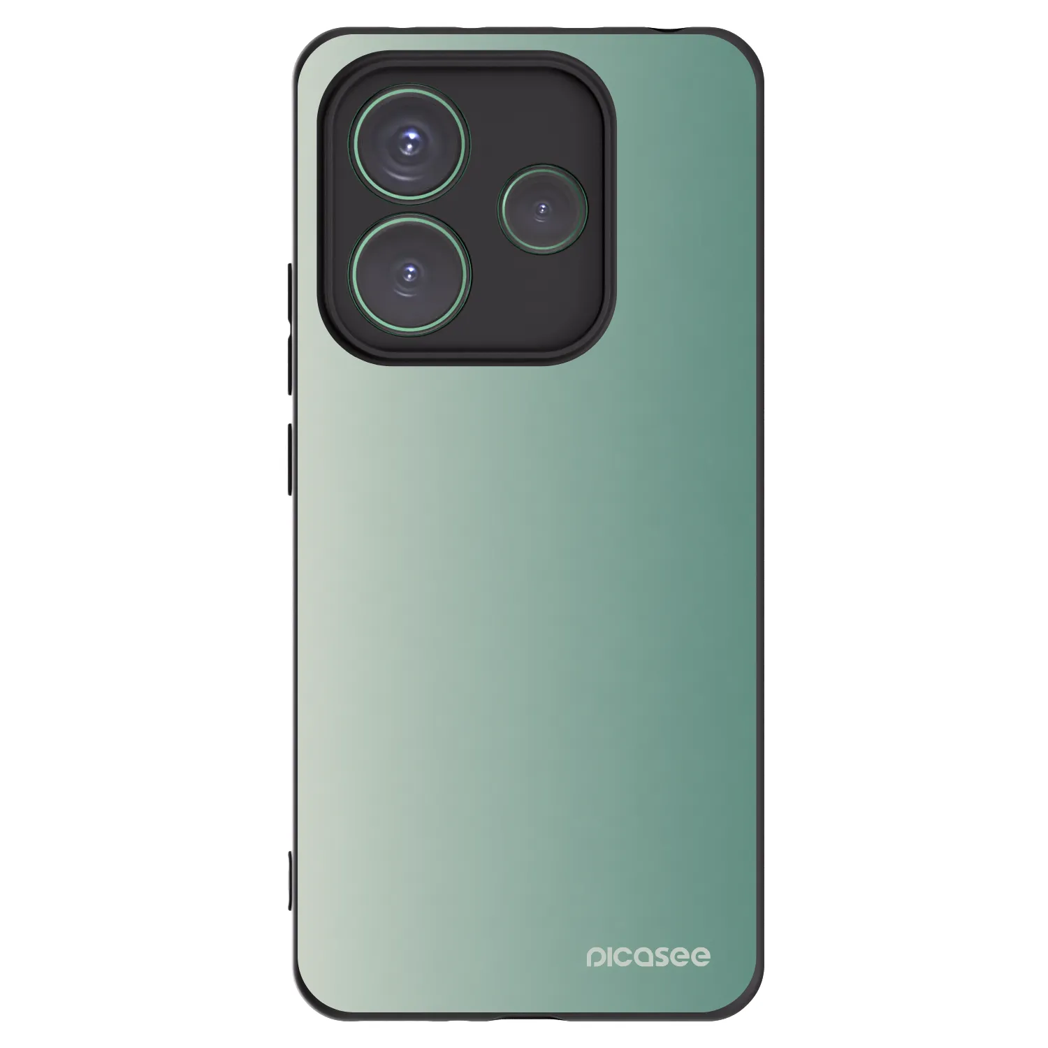Picasee silikonski črni ovitek za Xiaomi Redmi Note 14 5G - Misty Sage