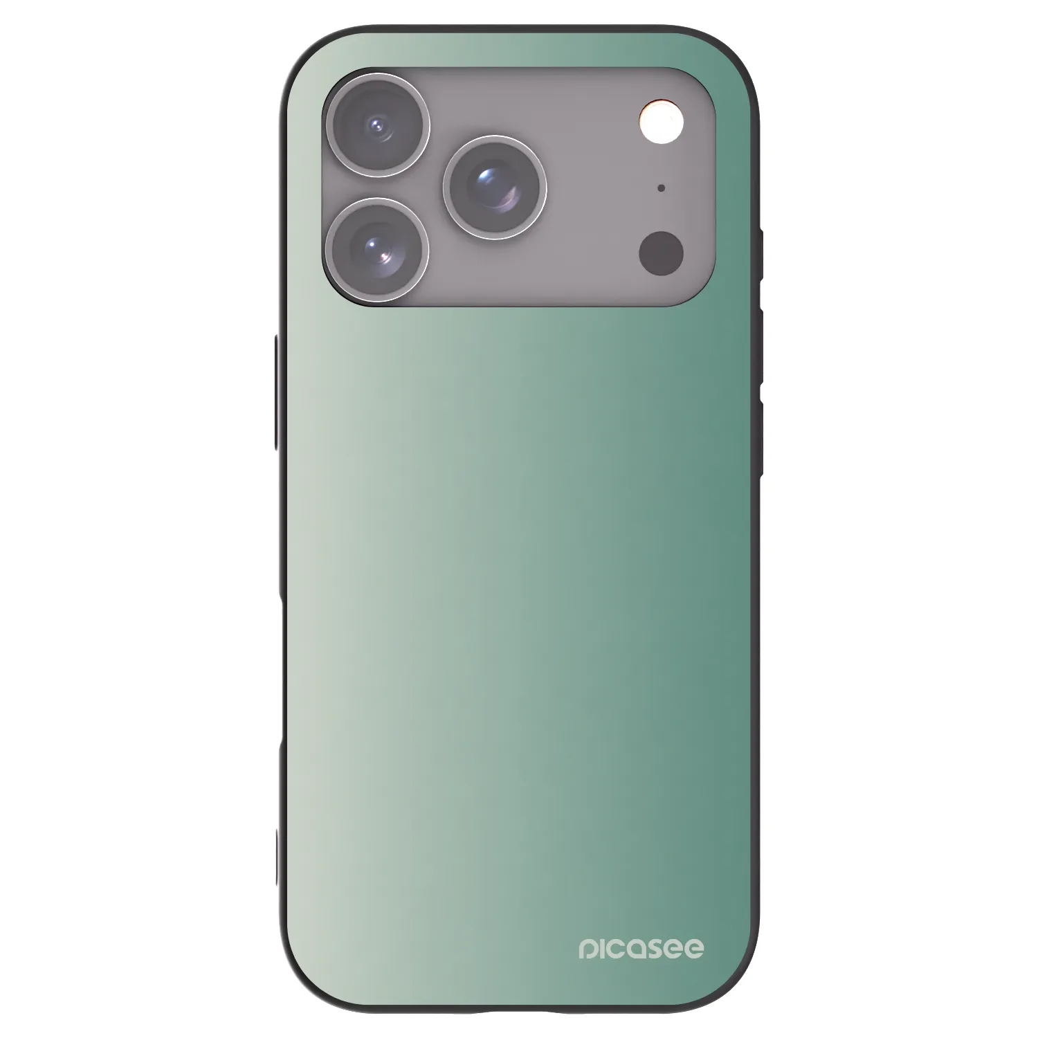 Picasee silikonski črni ovitek za Apple iPhone 17 Pro - Misty Sage