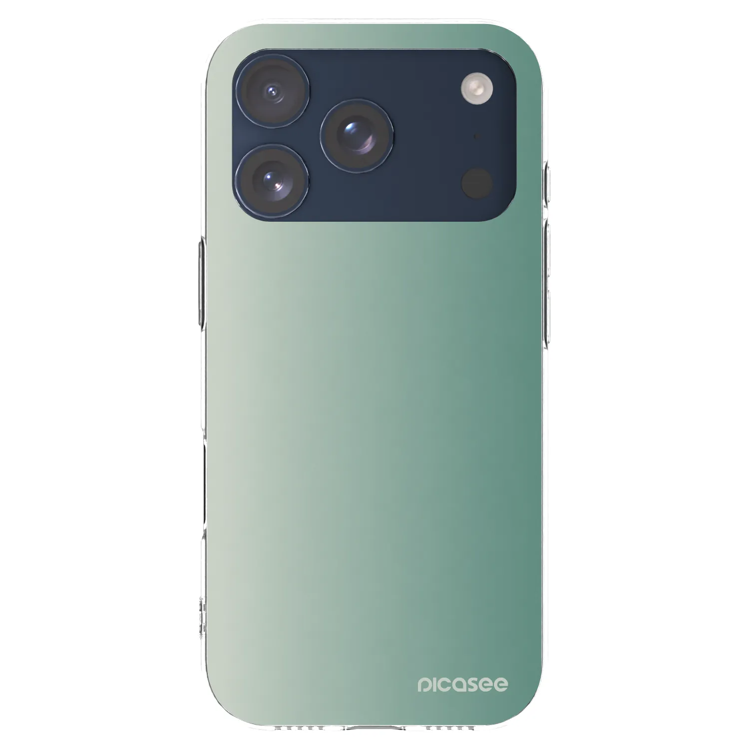 Picasee silikonski prozorni ovitek za Apple iPhone 17 Pro - Misty Sage