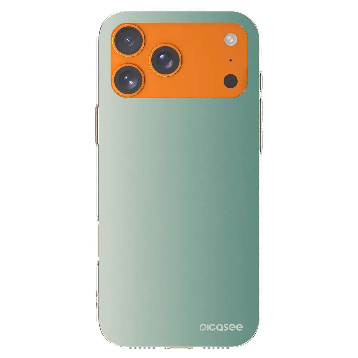 Picasee silikonski prozorni ovitek za Apple iPhone 17 Pro Max - Misty Sage