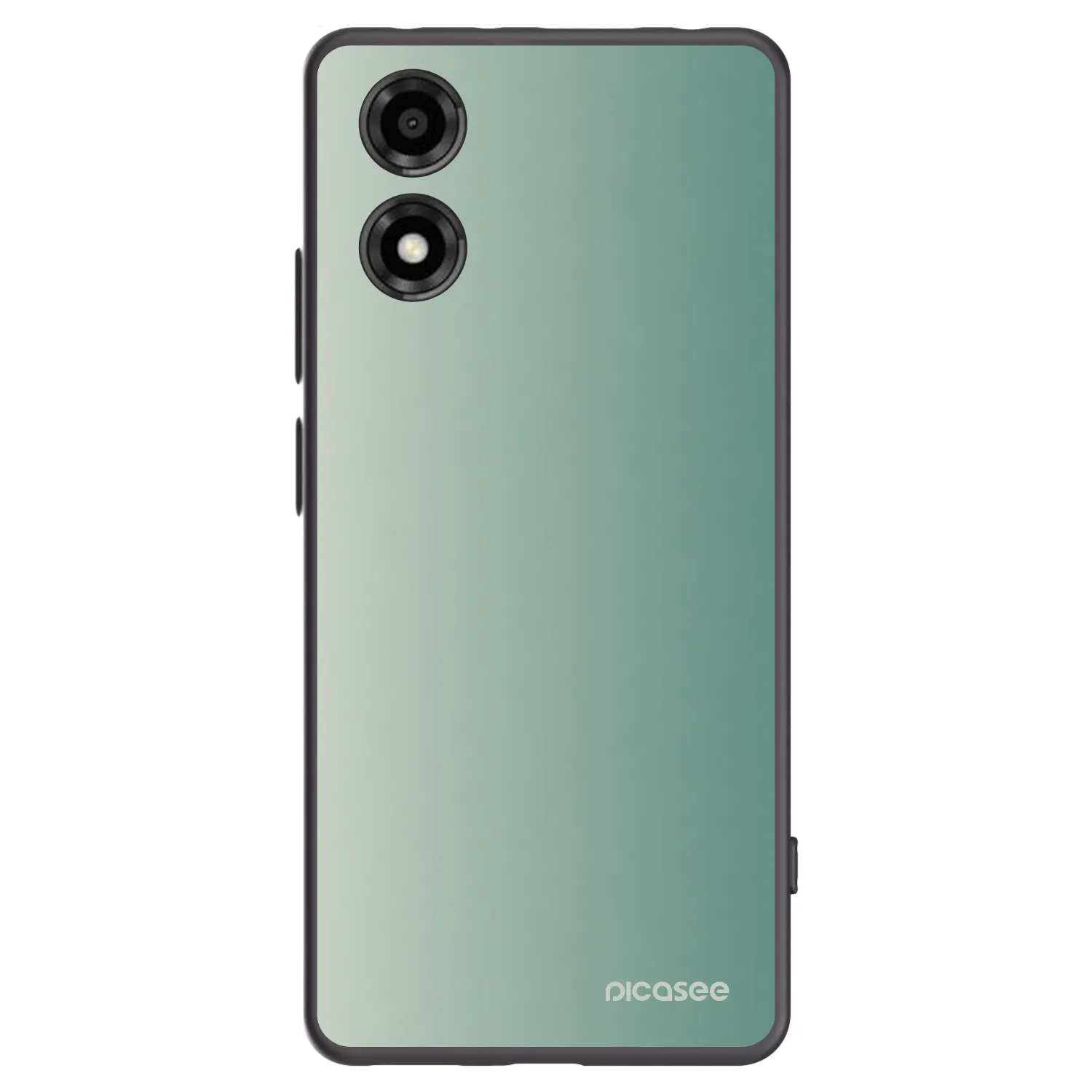 Picasee silikonski črni ovitek za Motorola Moto E14 - Misty Sage