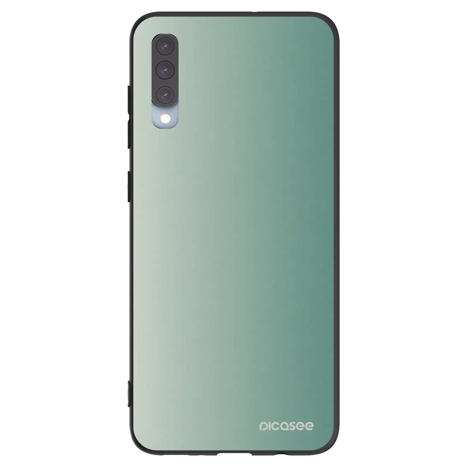 Picasee silikonski črni ovitek za Samsung Galaxy A70 A705F - Misty Sage