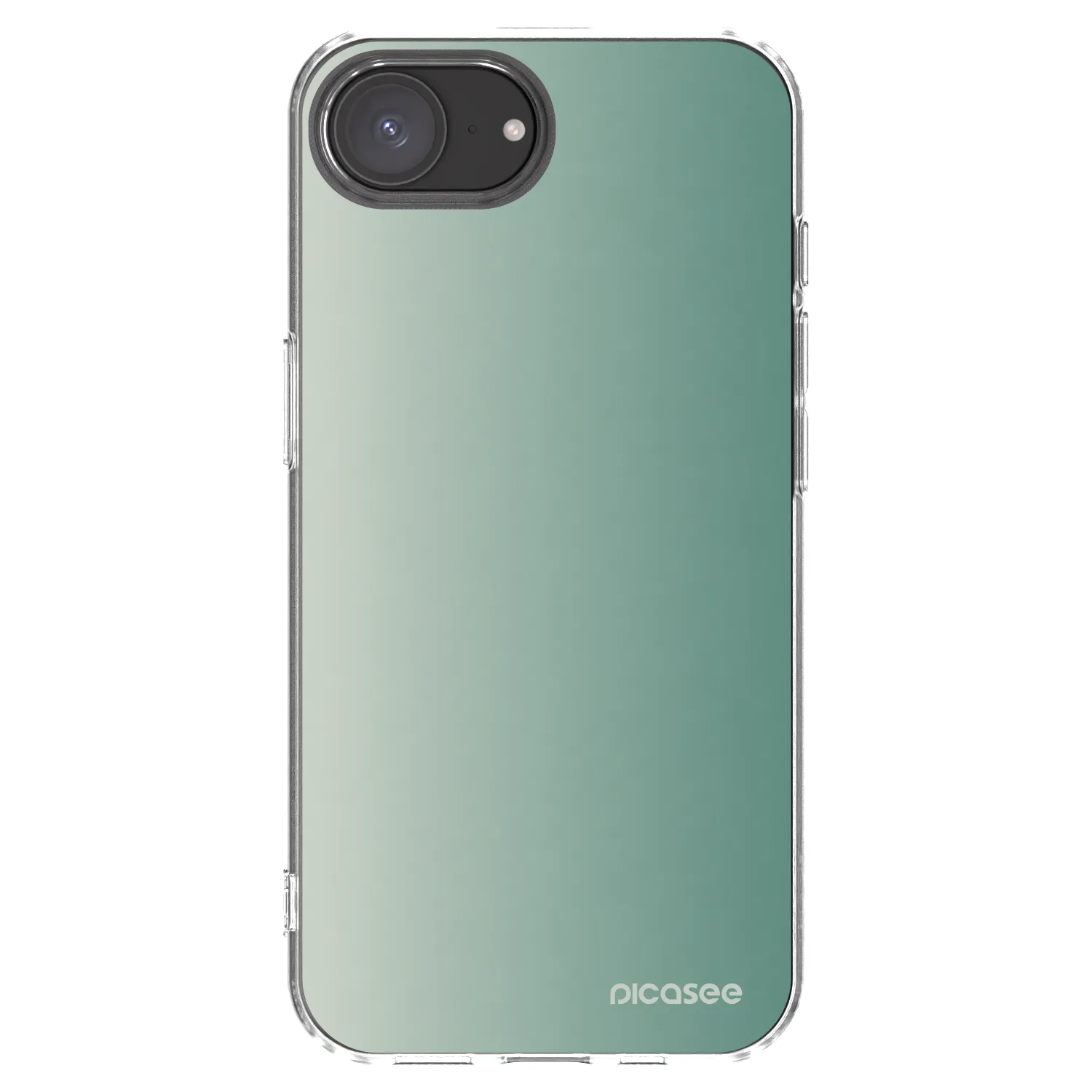 Picasee silikonski prozorni ovitek za Apple iPhone 17e - Misty Sage