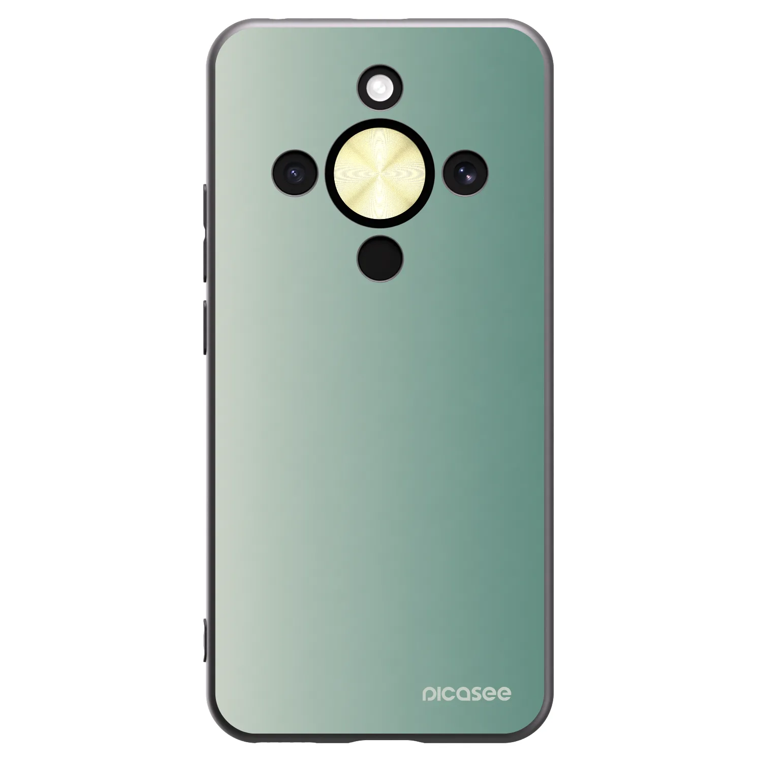 Picasee silikonski črni ovitek za Honor Magic8 Lite 5G - Misty Sage