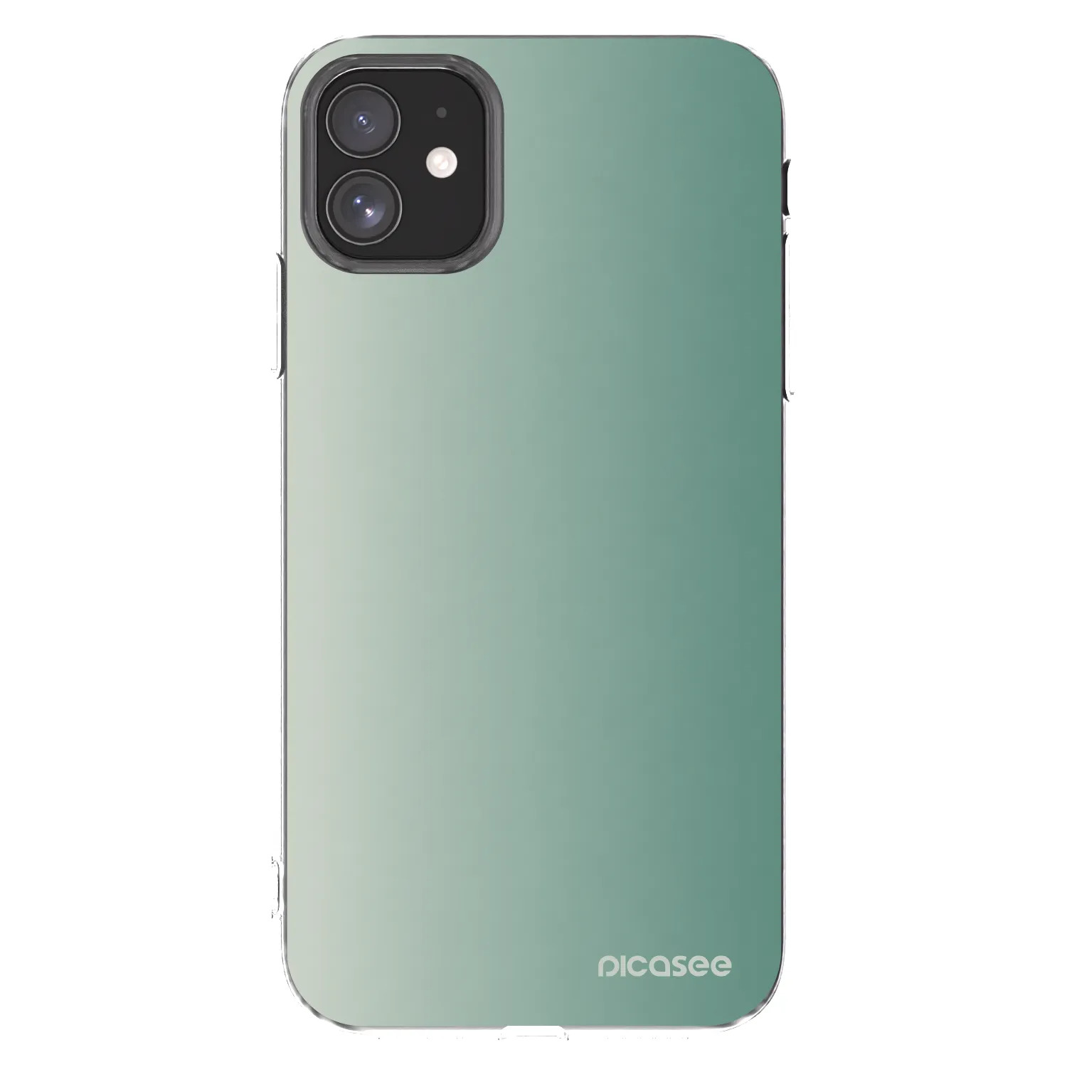 Picasee silikonski prozorni ovitek za Apple iPhone 11 - Misty Sage
