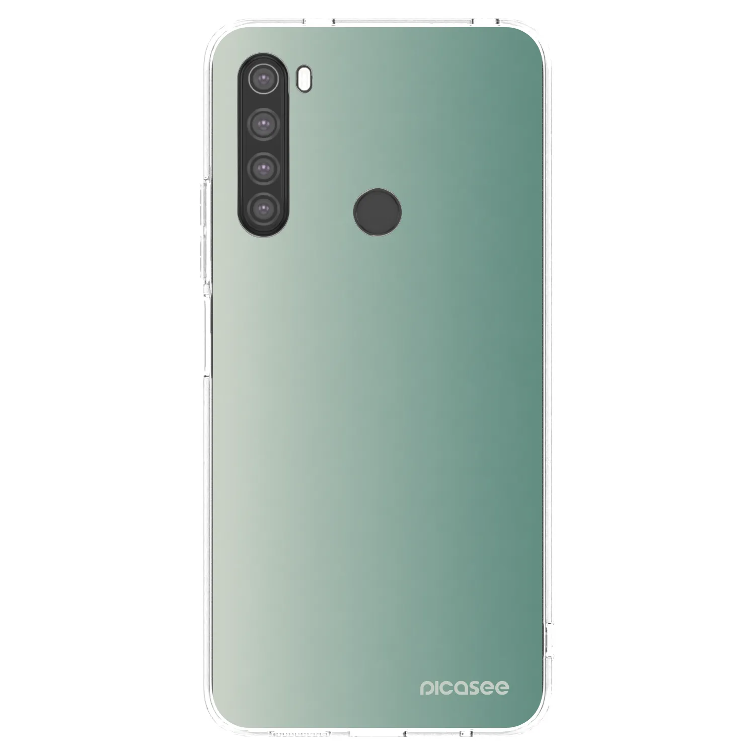 Picasee silikonski prozorni ovitek za Xiaomi Redmi Note 8 - Misty Sage