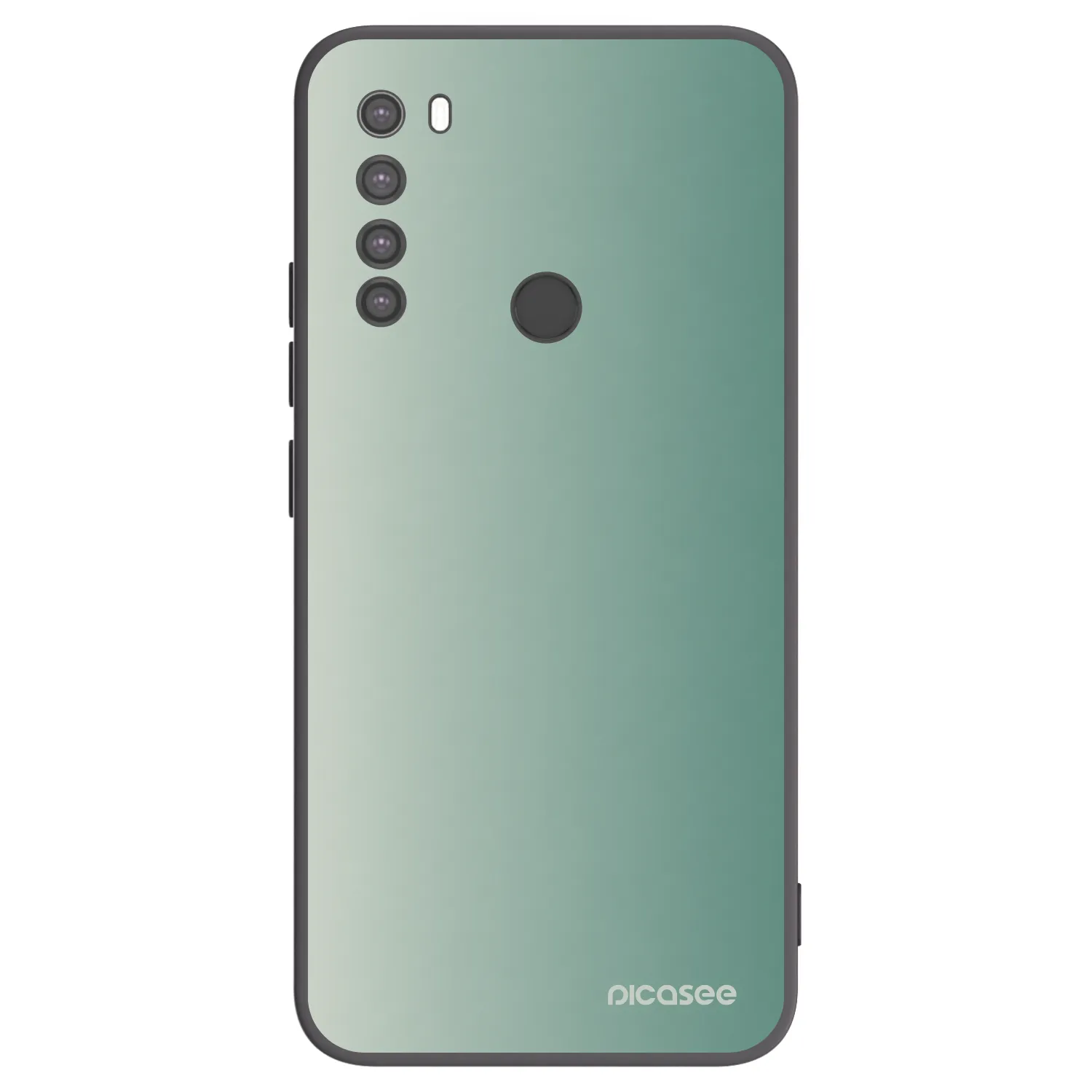 Picasee silikonski črni ovitek za Xiaomi Redmi Note 8 - Misty Sage