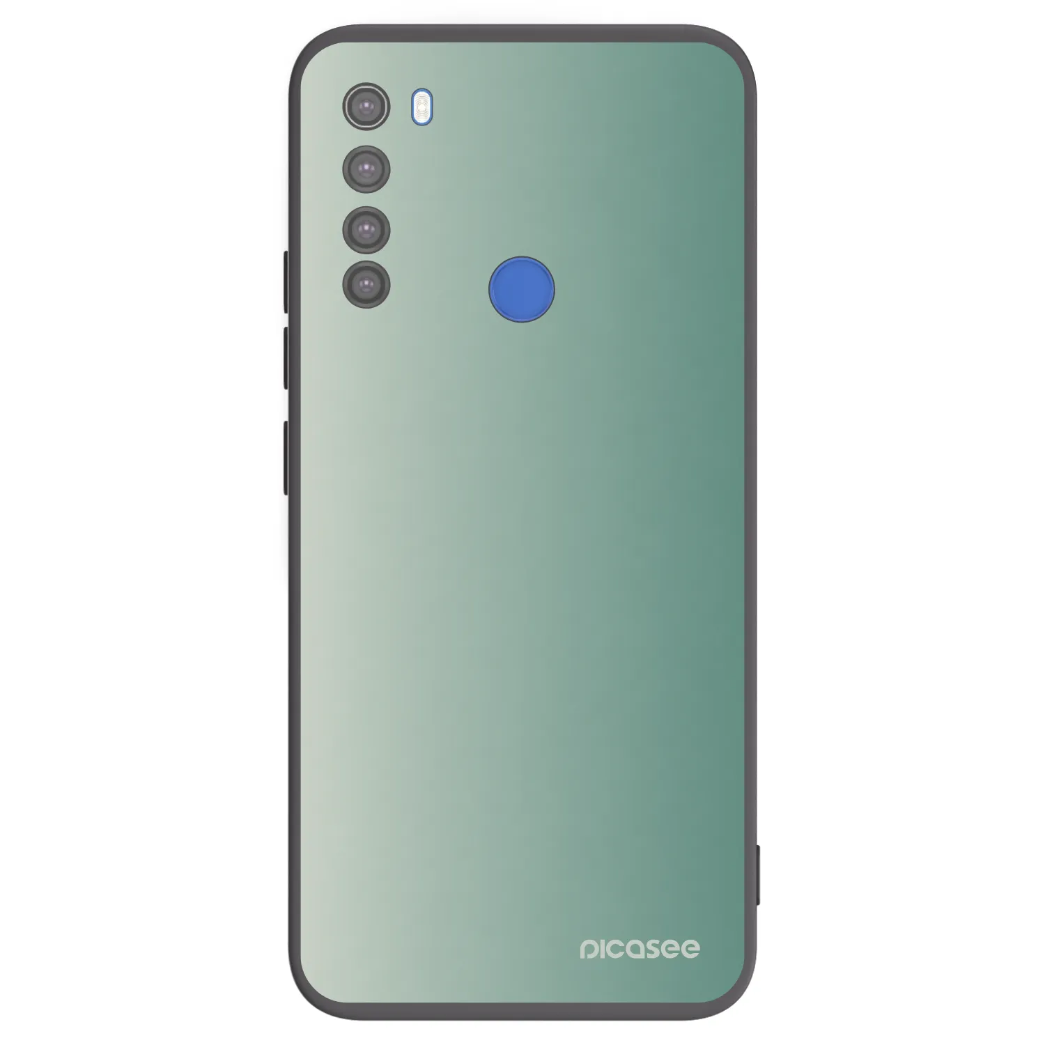 Picasee silikonski črni ovitek za Xiaomi Redmi Note 8T - Misty Sage