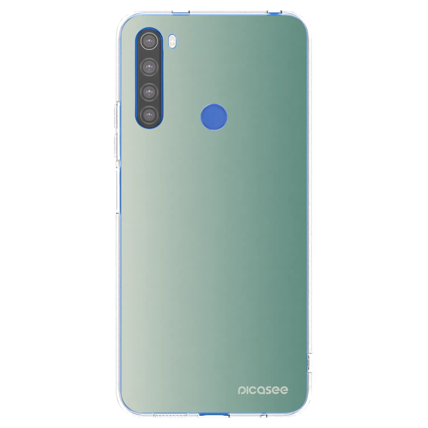 Picasee silikonski prozorni ovitek za Xiaomi Redmi Note 8T - Misty Sage