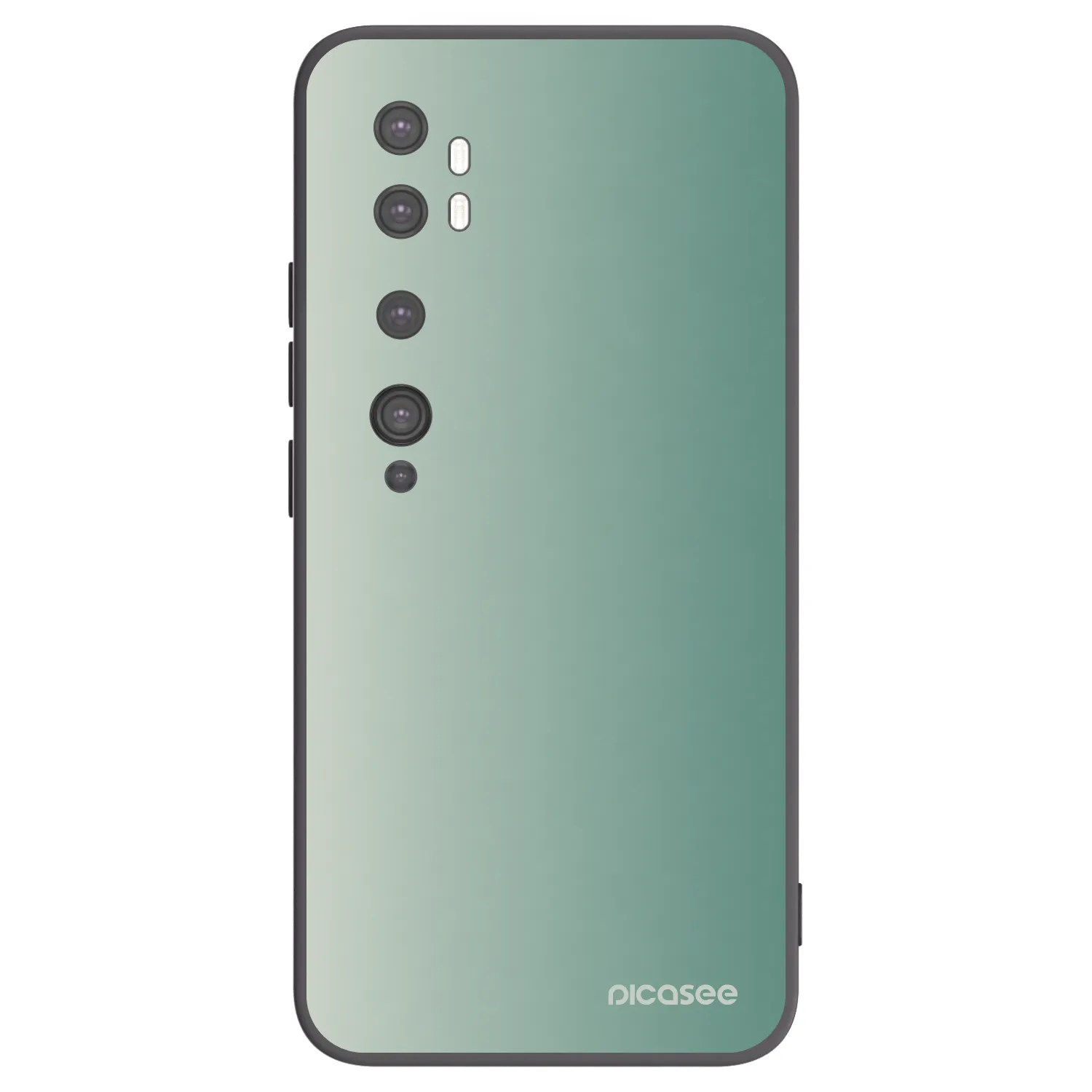 Picasee silikonski črni ovitek za Xiaomi Mi Note 10 (Pro) - Misty Sage