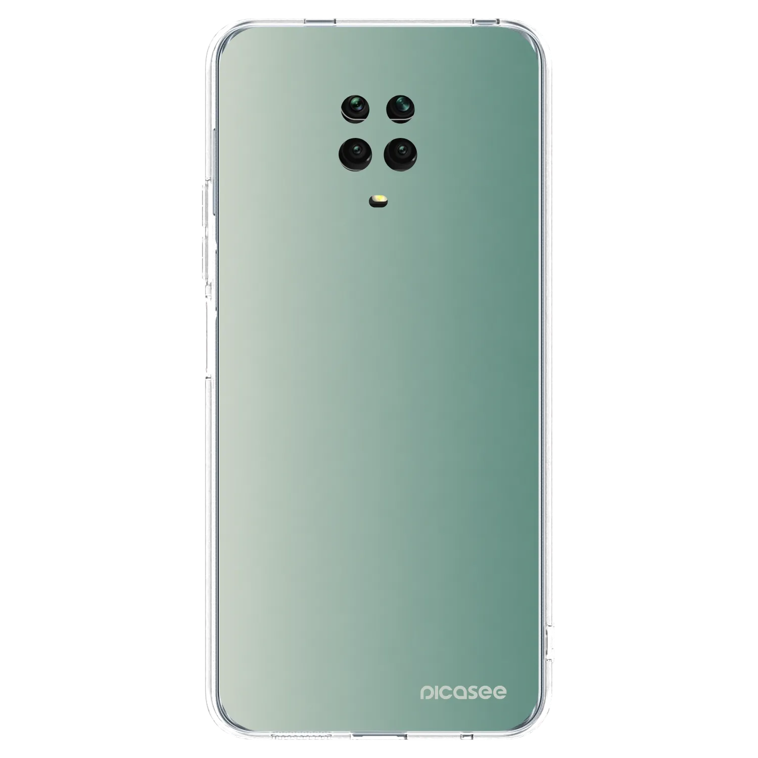 Picasee silikonski prozorni ovitek za Xiaomi Redmi Note 9 Pro - Misty Sage