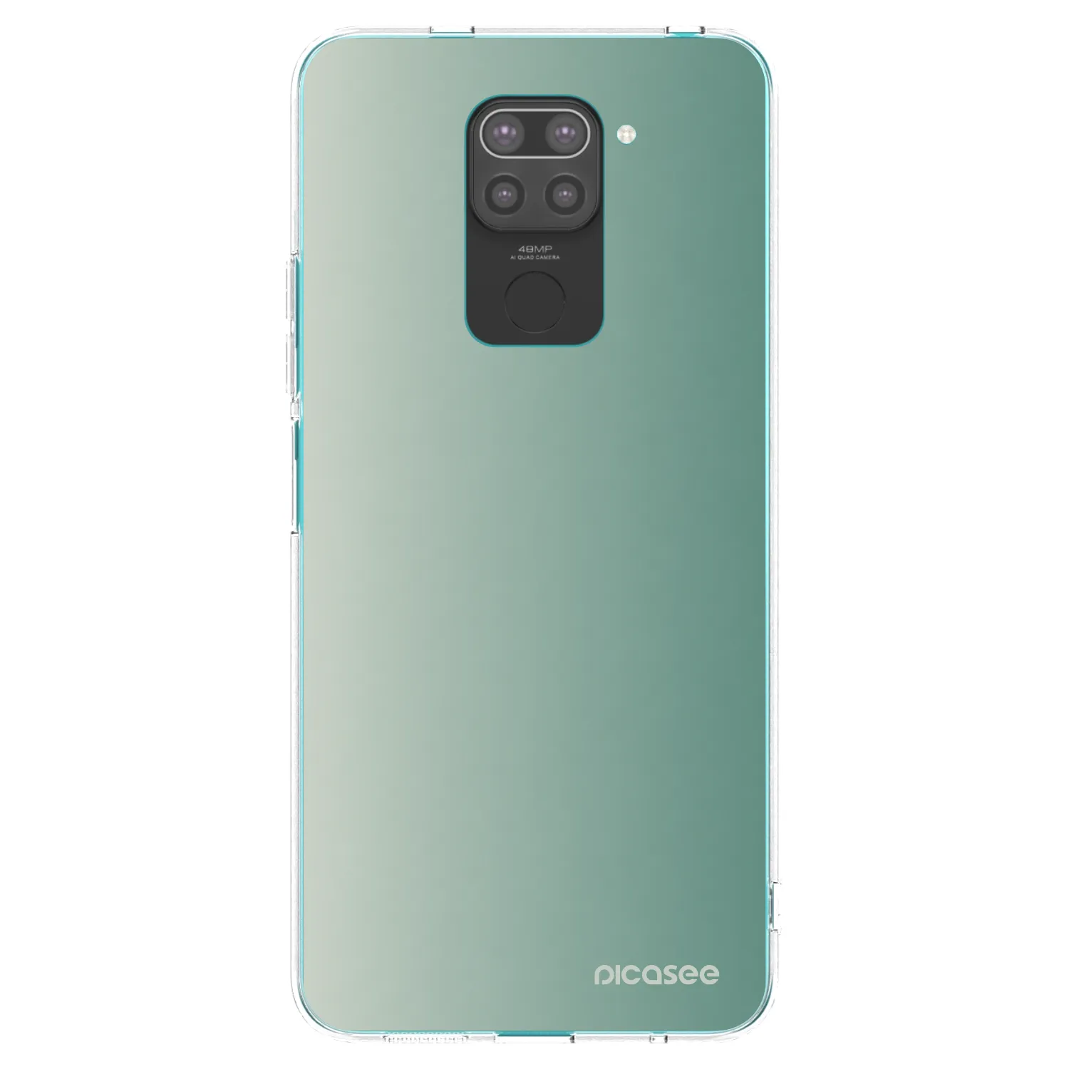 Picasee silikonski črni ovitek za Xiaomi Redmi Note 9 - Misty Sage