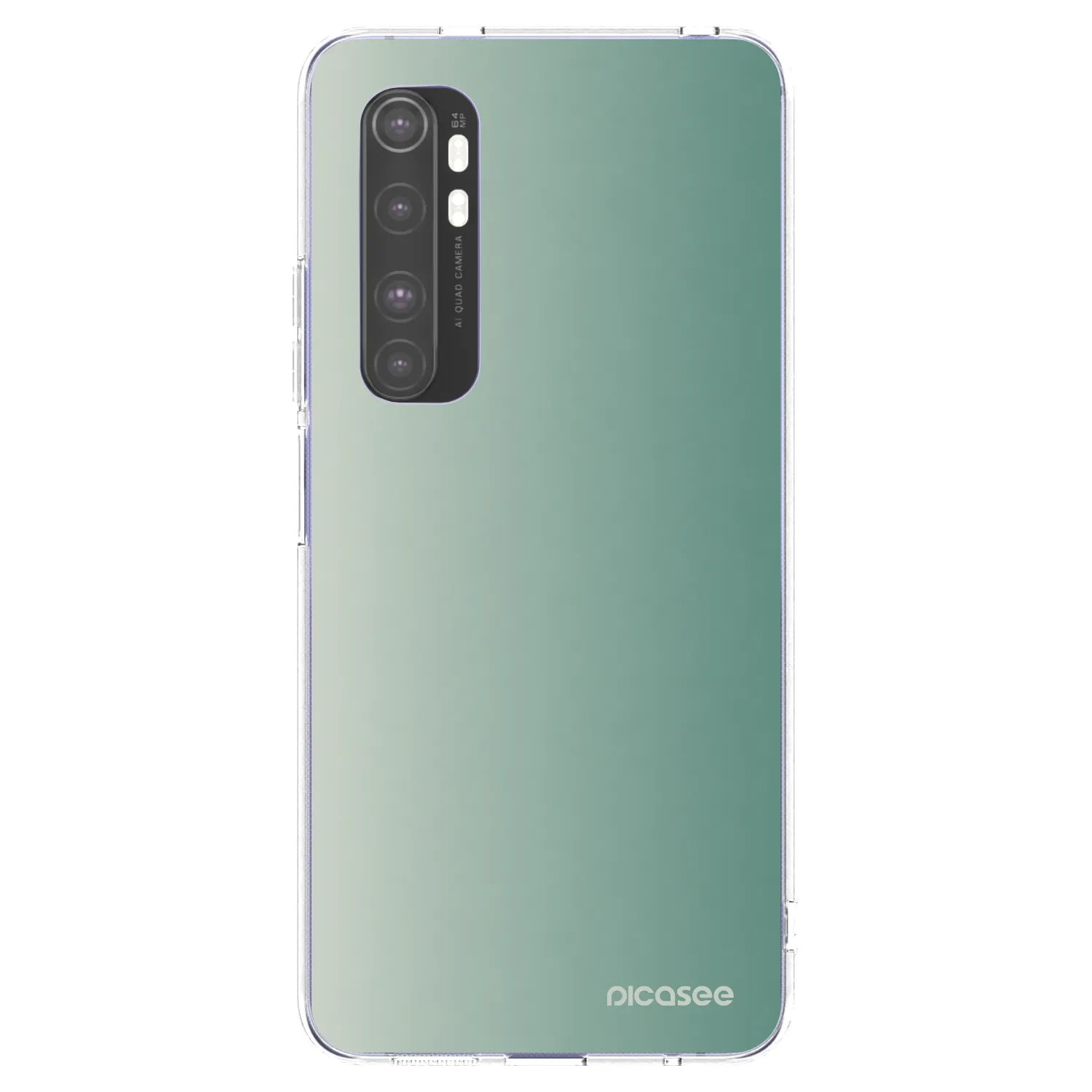 Picasee silikonski prozorni ovitek za Xiaomi Mi Note 10 Lite - Misty Sage