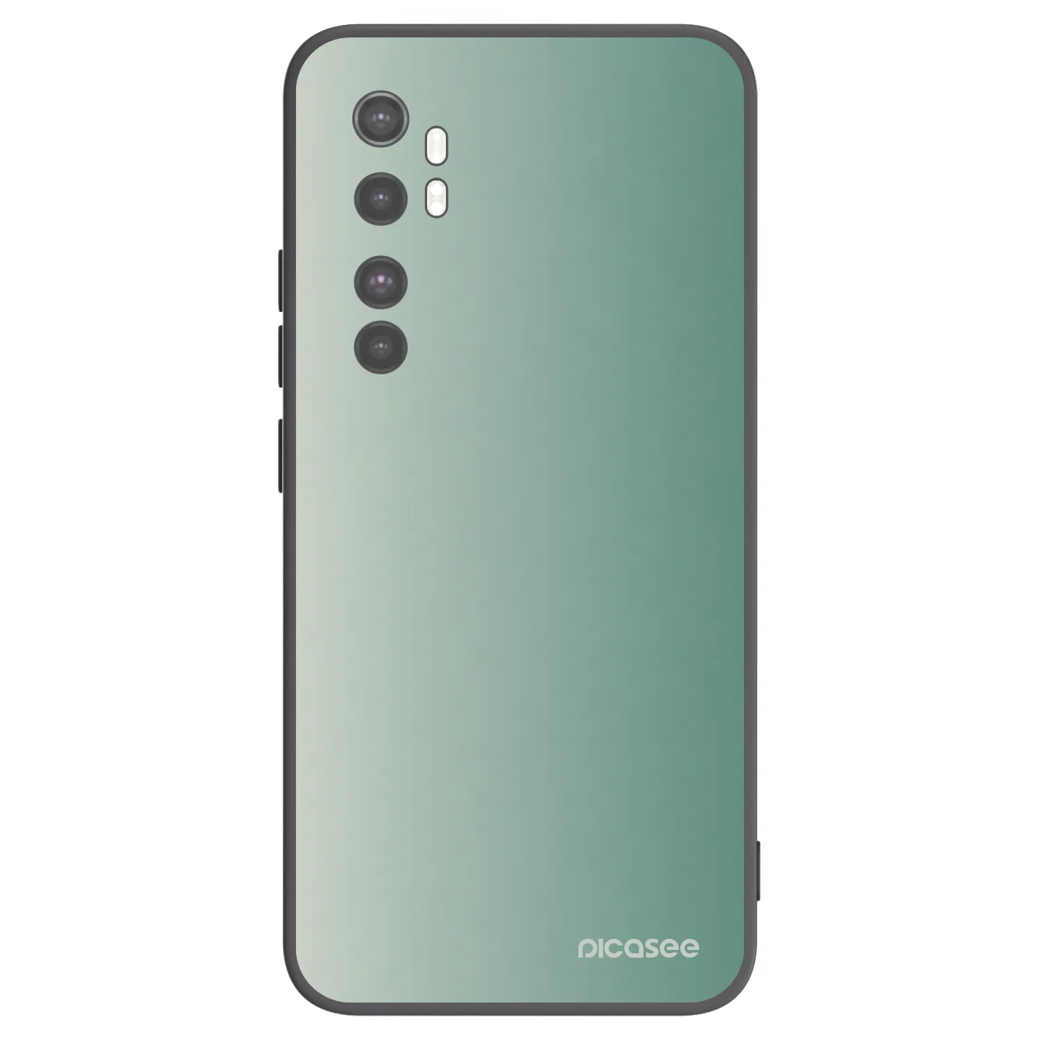 Picasee silikonski črni ovitek za Xiaomi Mi Note 10 Lite - Misty Sage