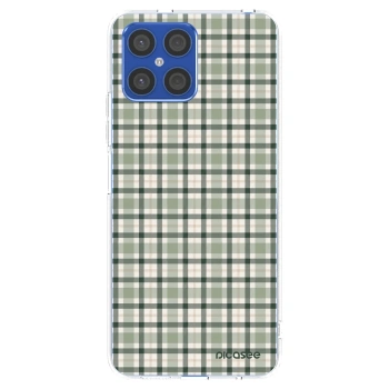 Picasee silikonski prozorni ovitek za Honor X8 4G - Sage Tartan