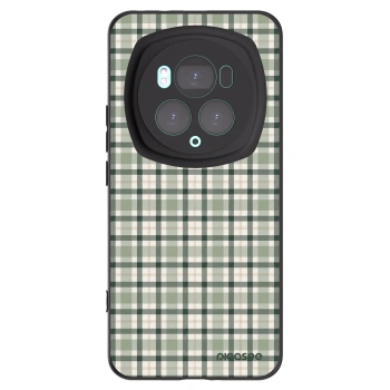 Picasee silikonski črni ovitek za Honor Magic6 Pro - Sage Tartan