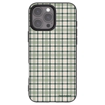 Picasee silikonski črni ovitek za Apple iPhone 16 Pro Max - Sage Tartan