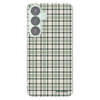 Picasee silikonski prozorni ovitek za Samsung Galaxy S25+ 5G - Sage Tartan