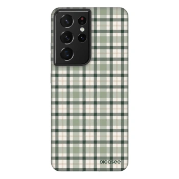 Ovitek za Samsung Galaxy S21 Ultra 5G G998B - Sage Tartan
