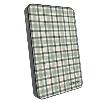 Prenosna baterija z MagSafe 5 000 mAh Siva - Sage Tartan